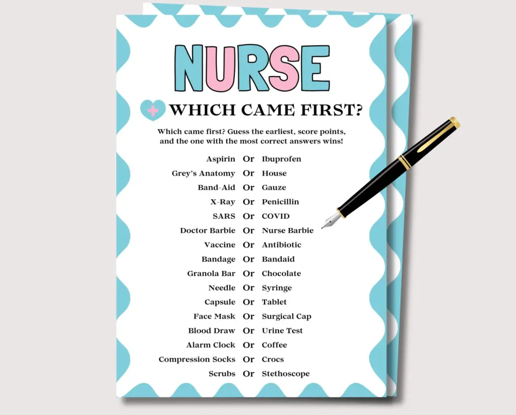 Nurse Retirement Party Games