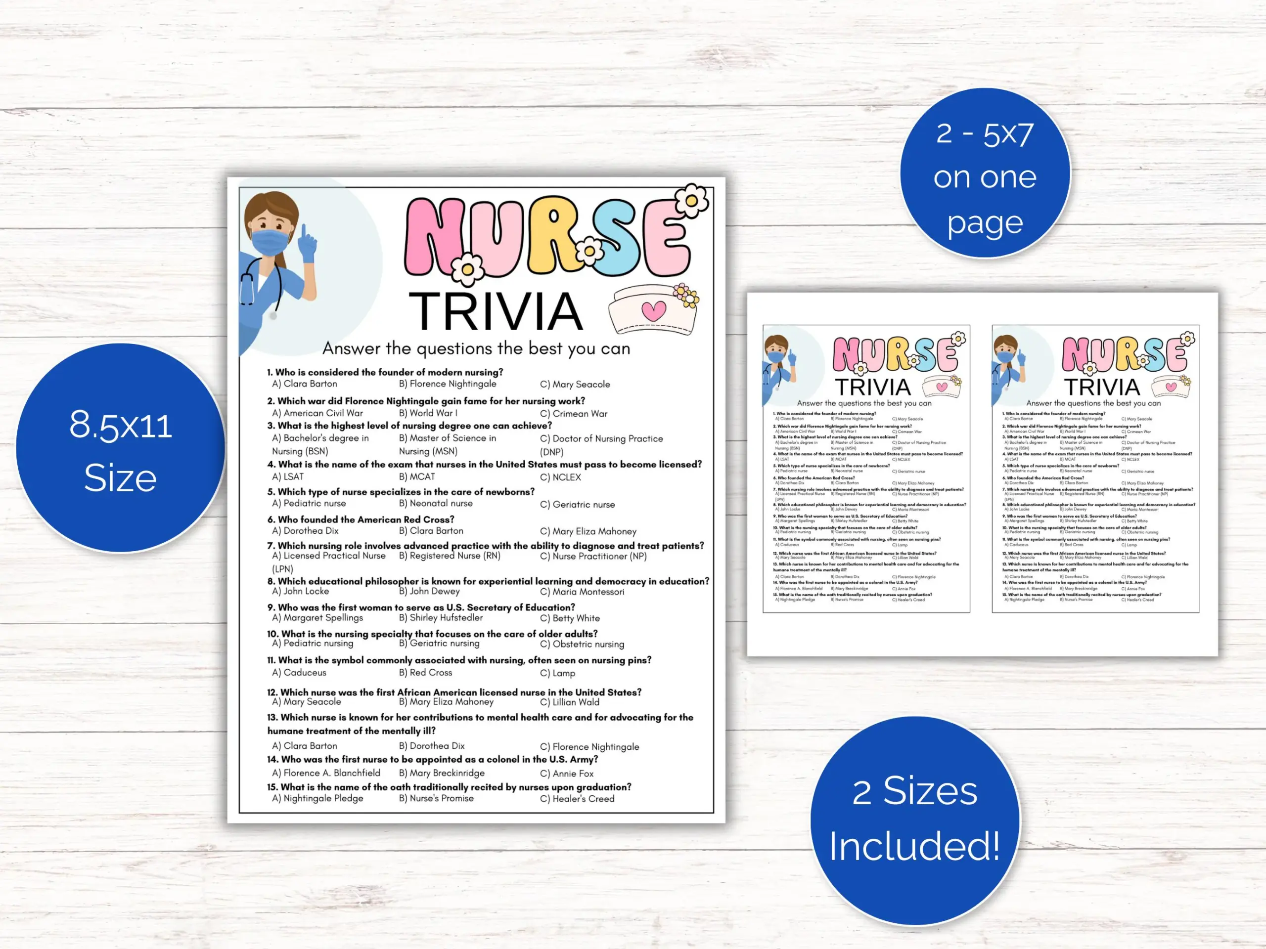 Nurse Trivia Game Nurse Quiz Nurse