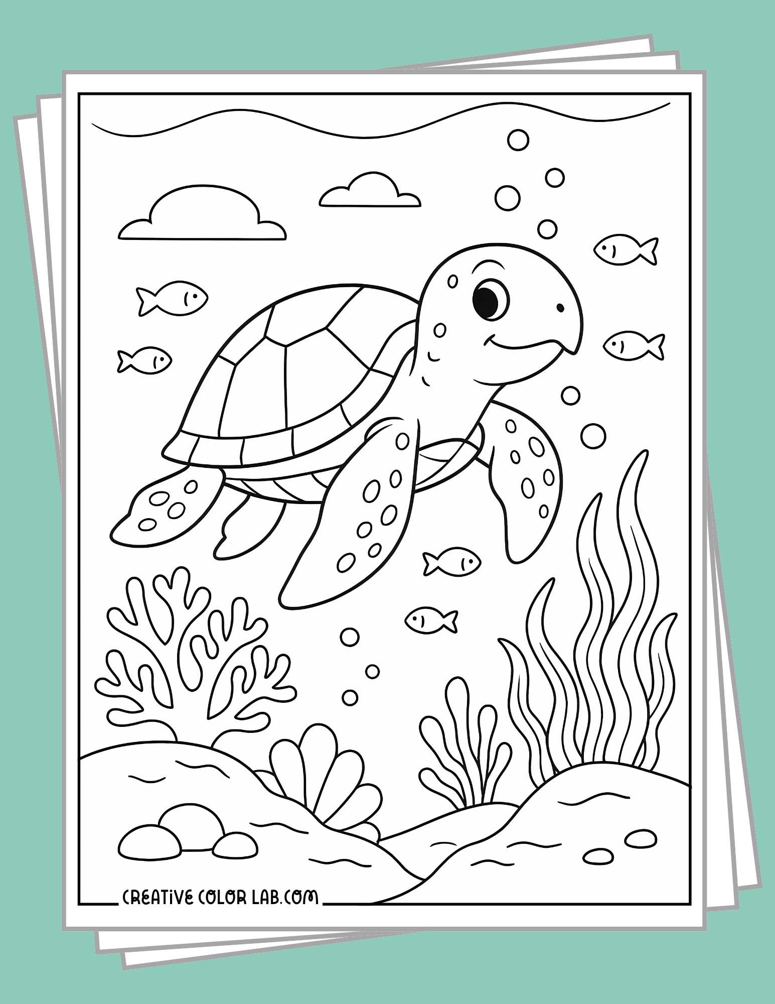 Ocean Coloring Pages Ocean Coloring Pages