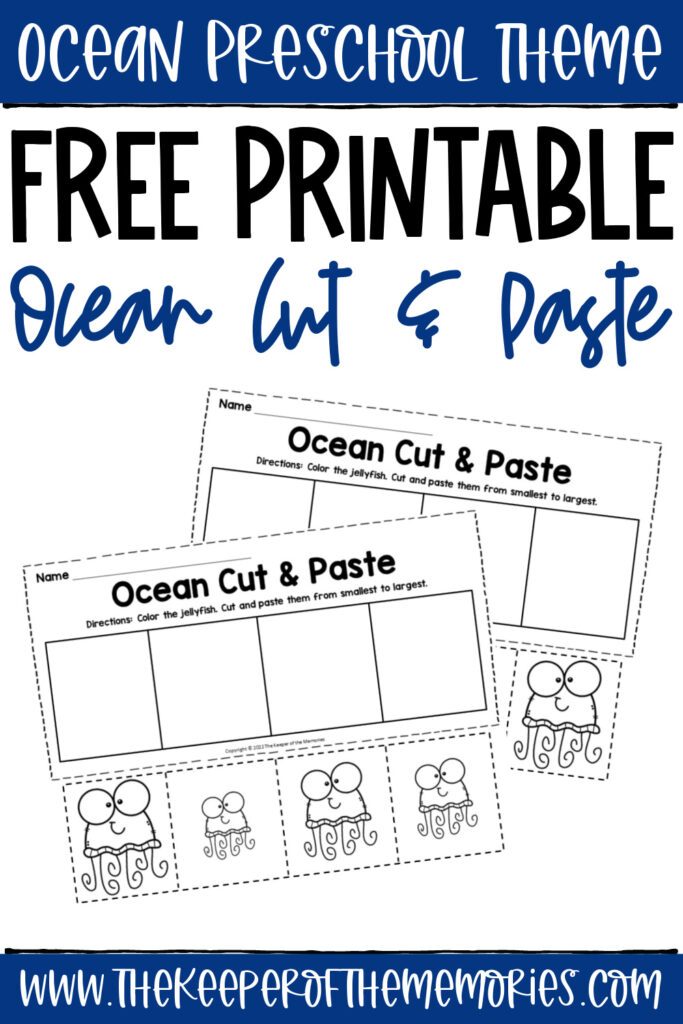 Ocean Cut And Paste Worksheets