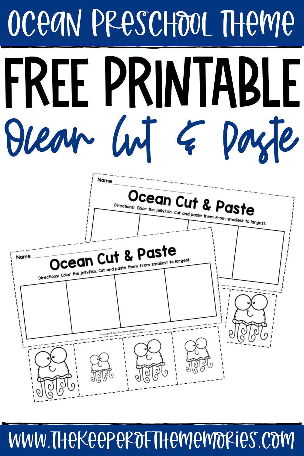 Ocean Cut And Paste Worksheets