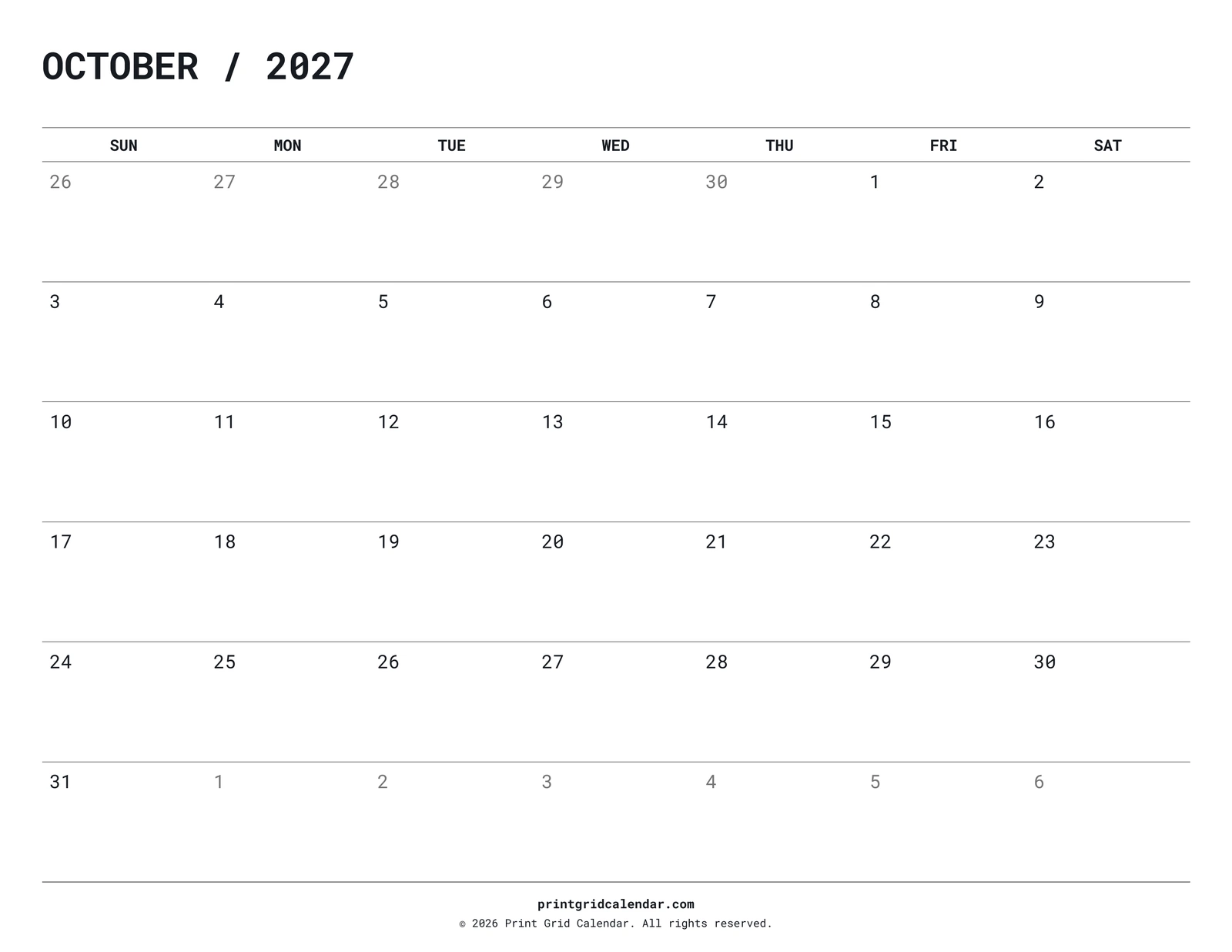 October 2027