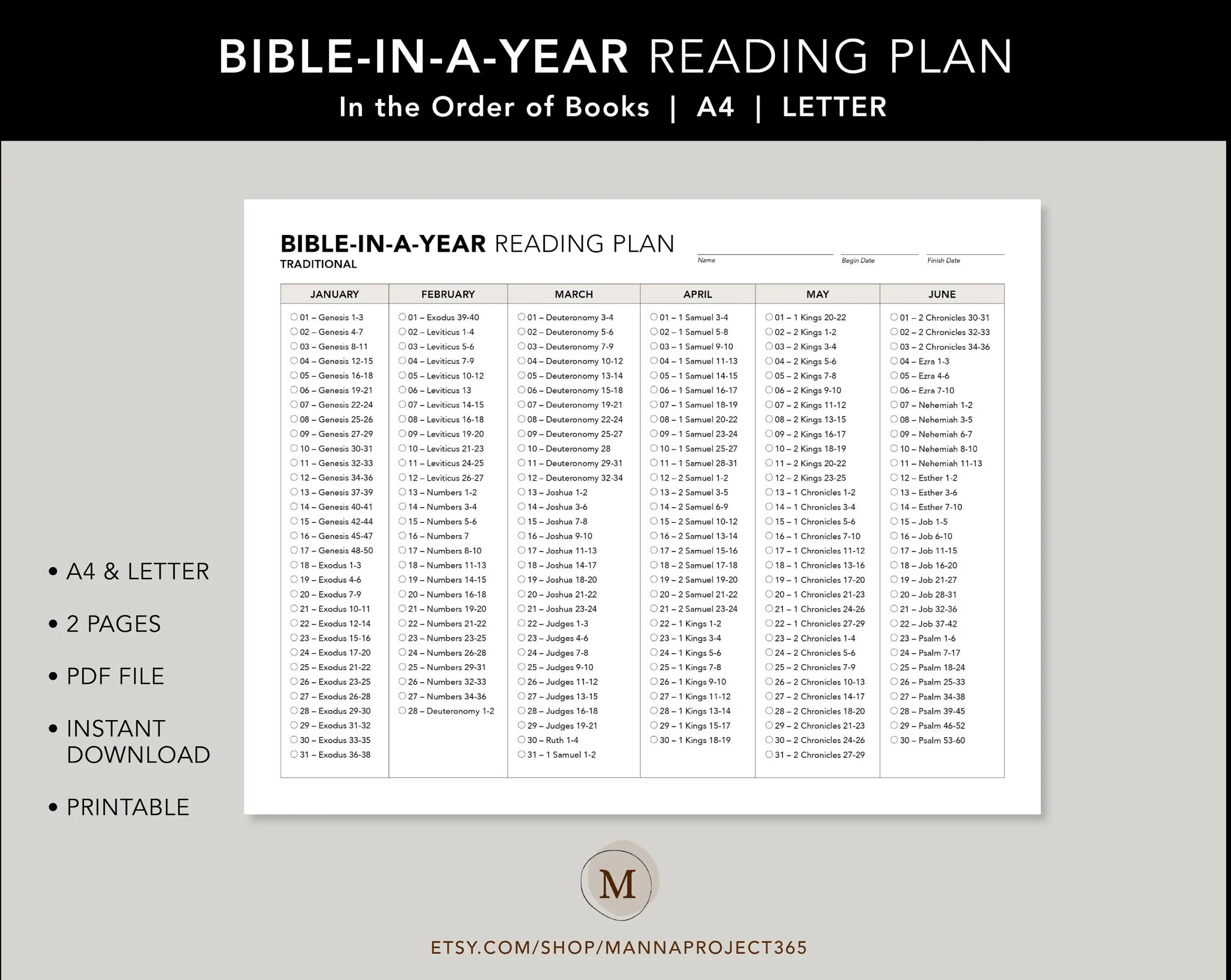 One Year Plan