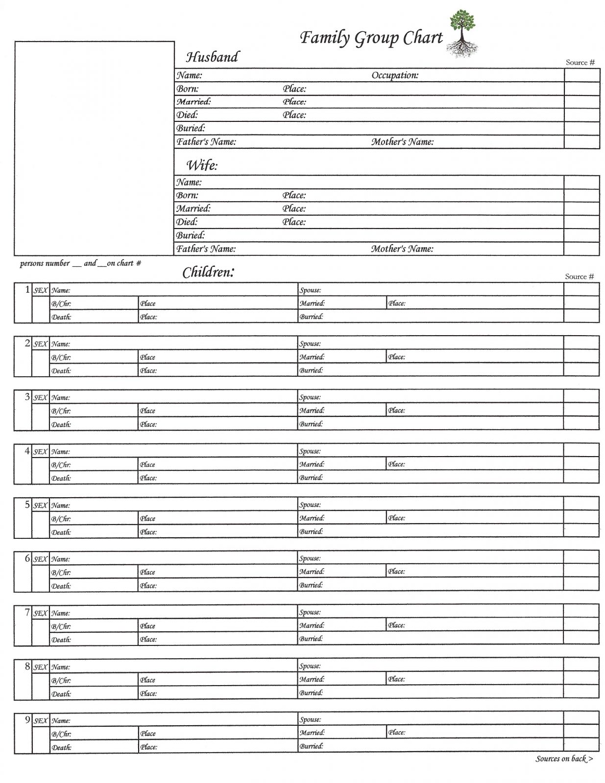 Our Roots Downloadable Family Group Chart 5