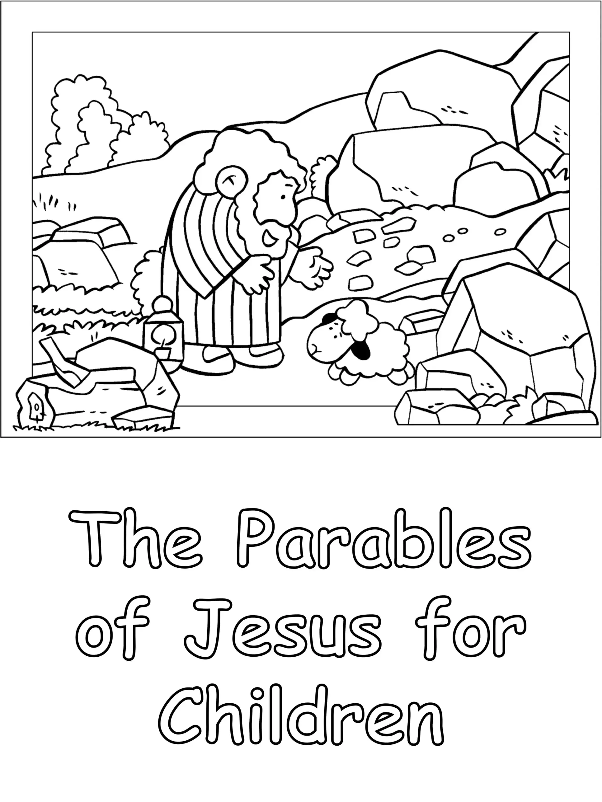 Parables Of Jesus For Children Coloring Book