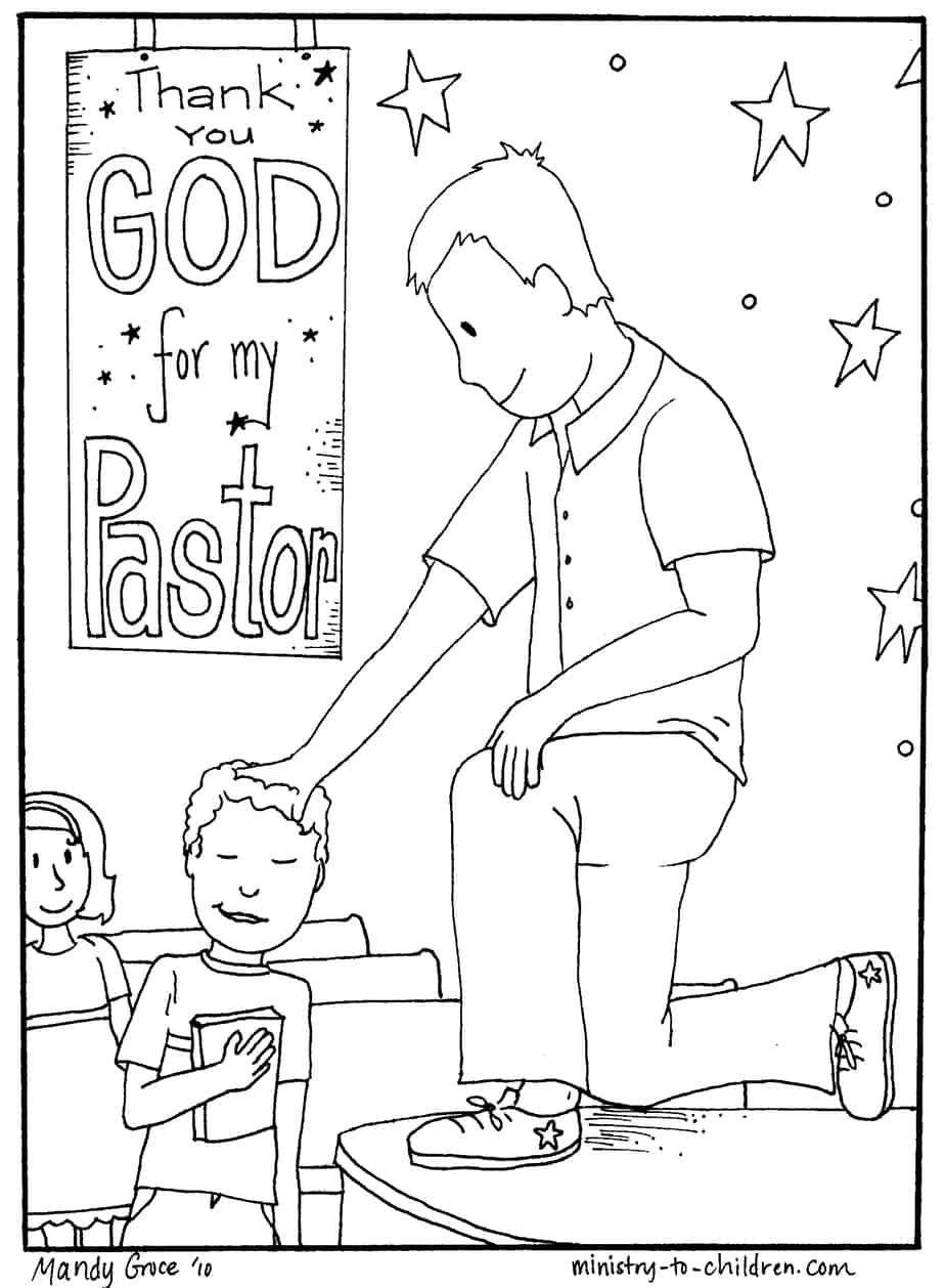 Pastor Appreciation Coloring Page