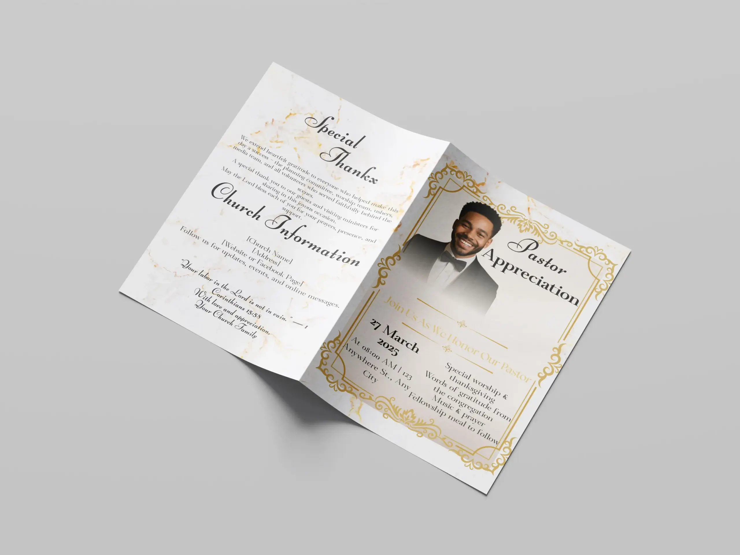 Pastoral Anniversary Program Template