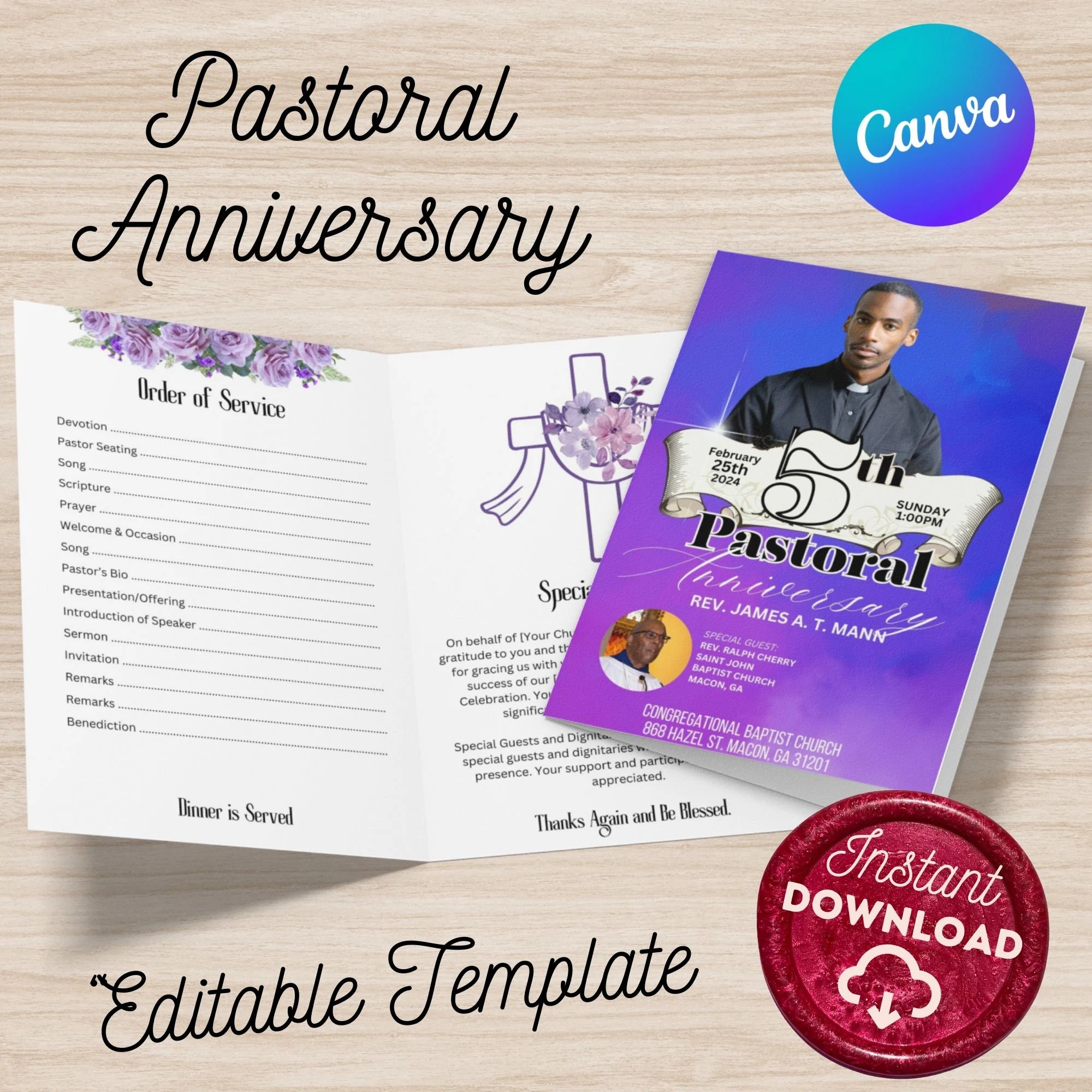 Pastoral Anniversary Program Template Pastoral Anniversary Program Template