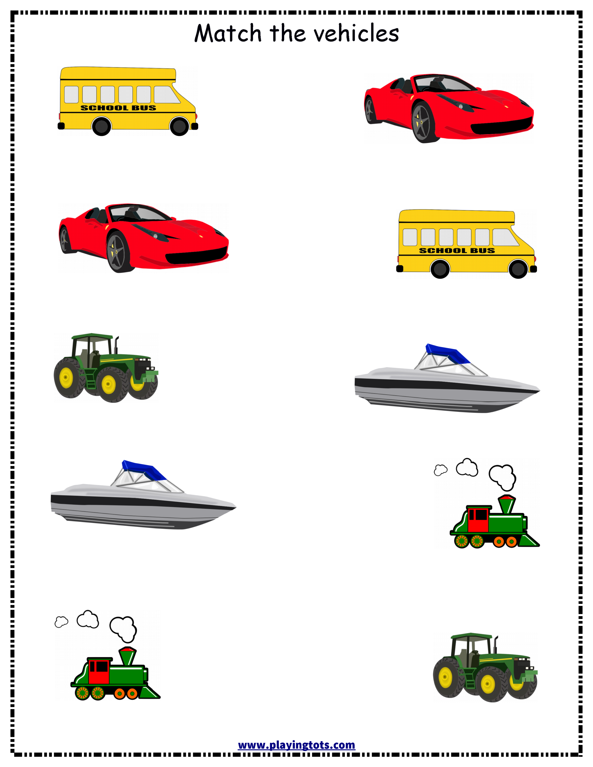 Picture Matching Worksheets