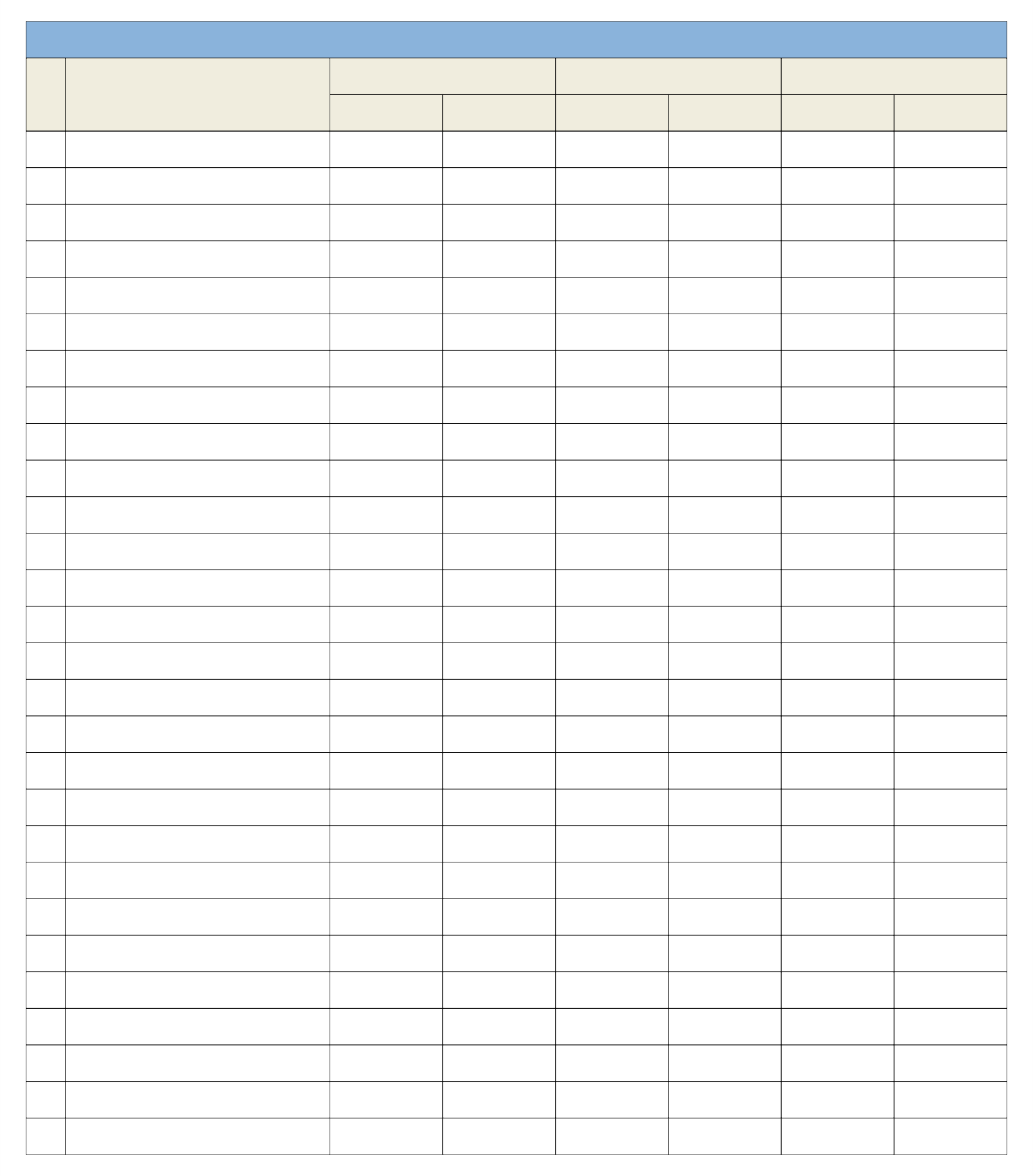 Post 8 Column Worksheet Printable 348778