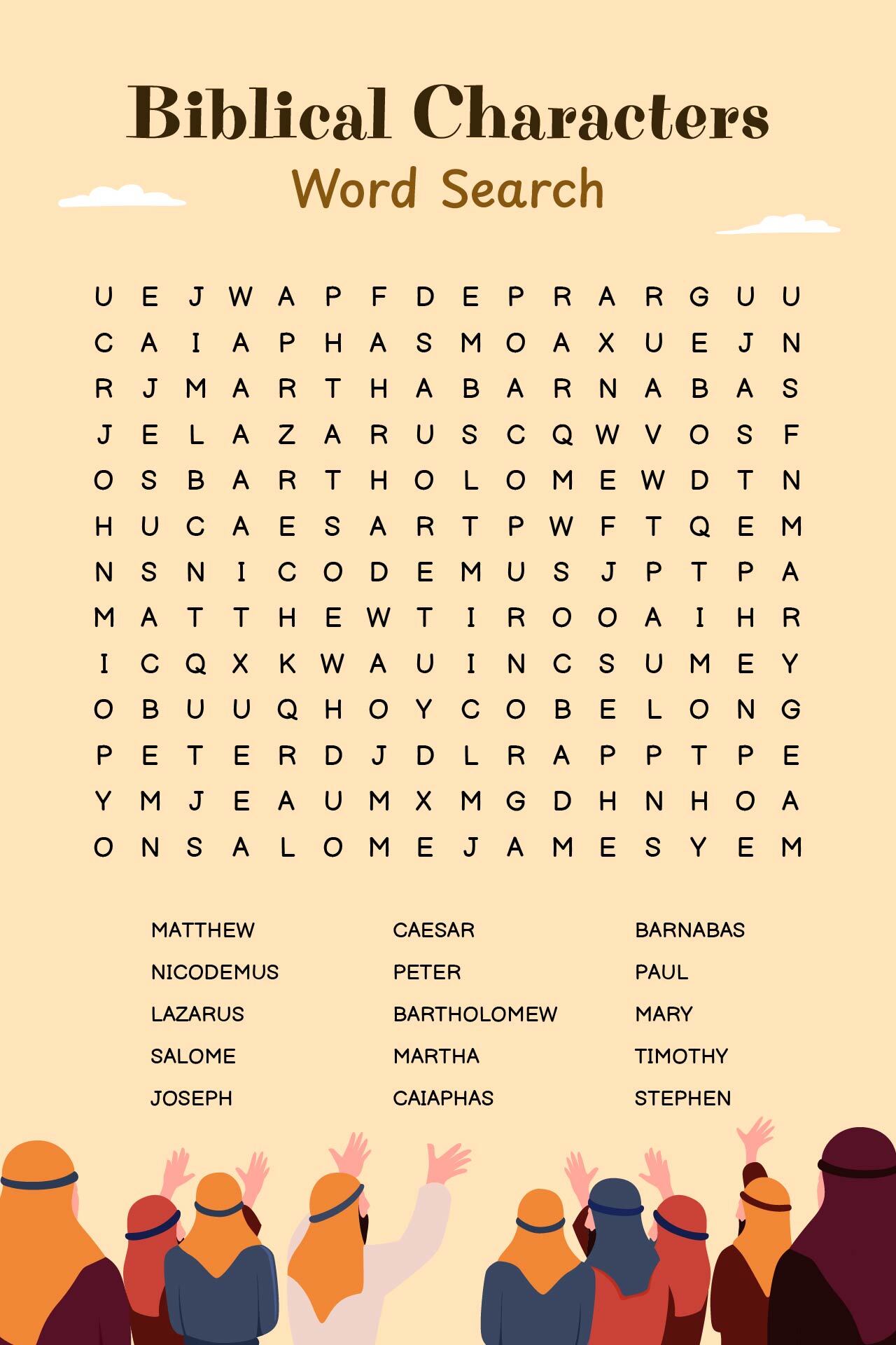 Post Biblical Word Search Printable 237146