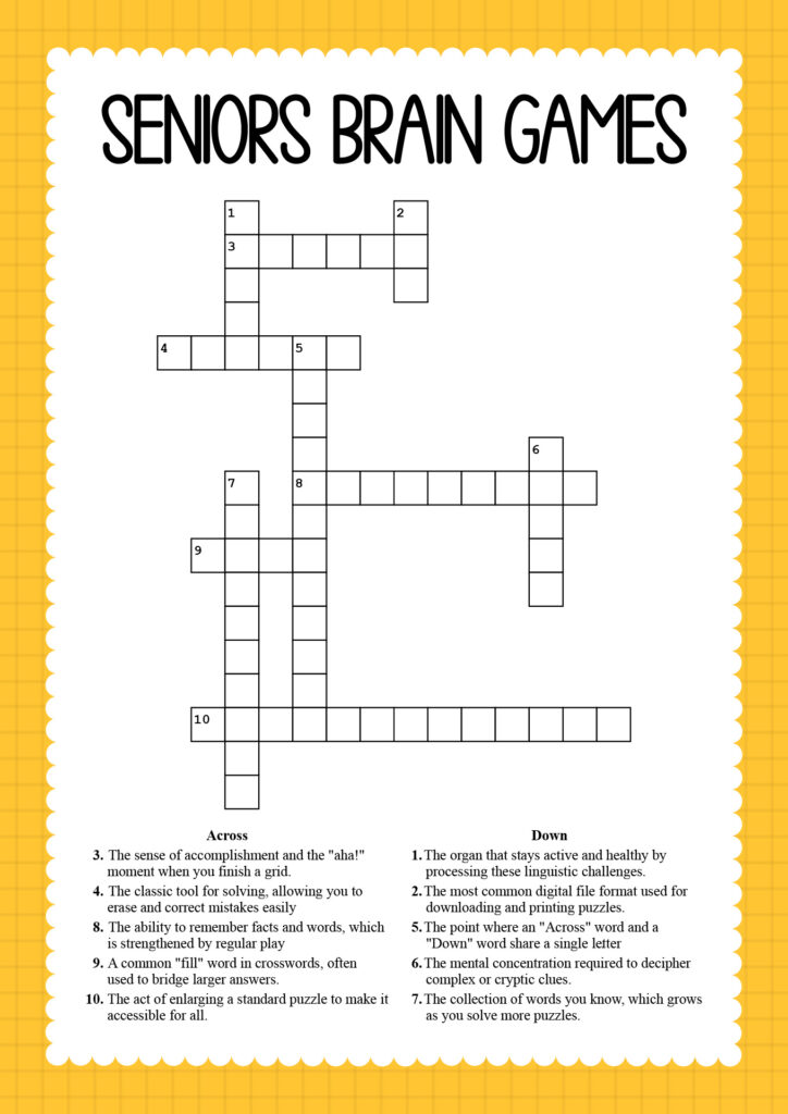 Post Brain Games Seniors Printable Worksheets 19008