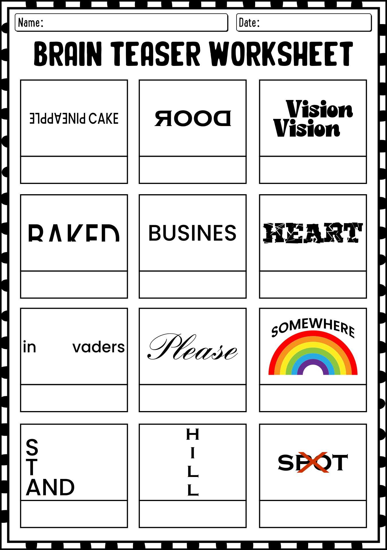 Post Brain Games Seniors Printable Worksheets 19008