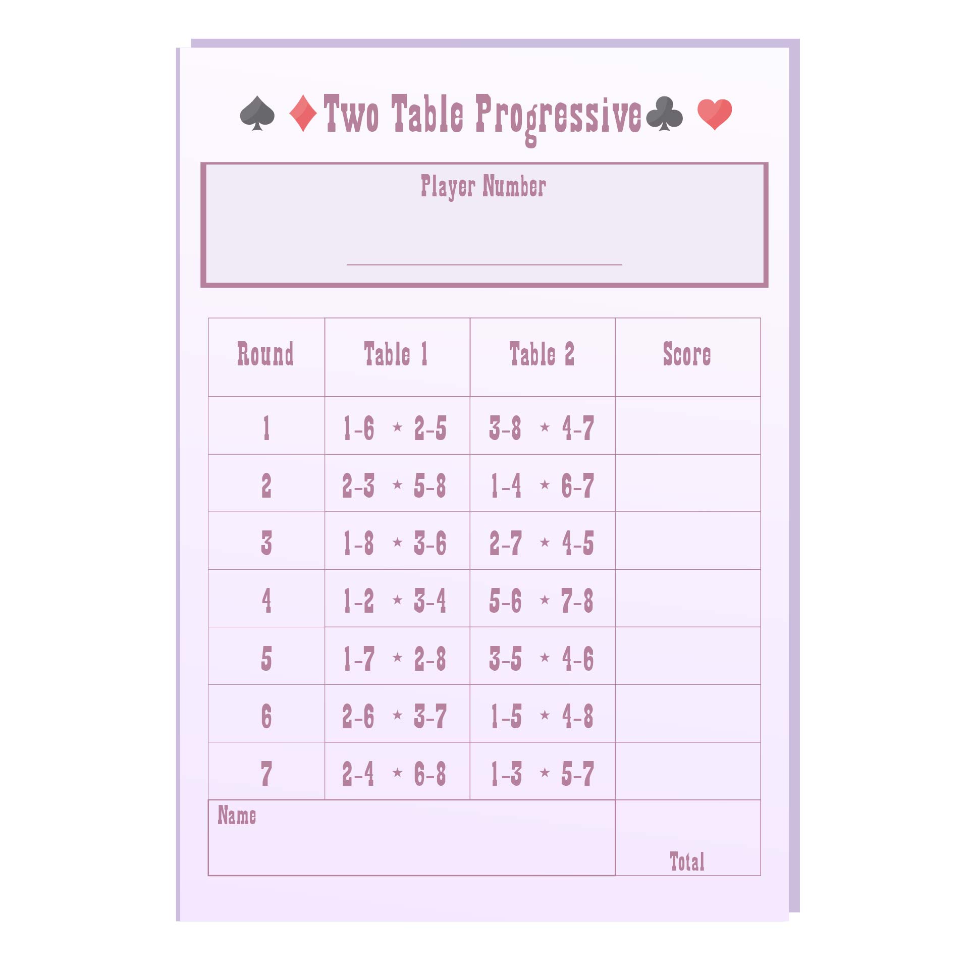 Post Bridge Tally Cards Printable 162879