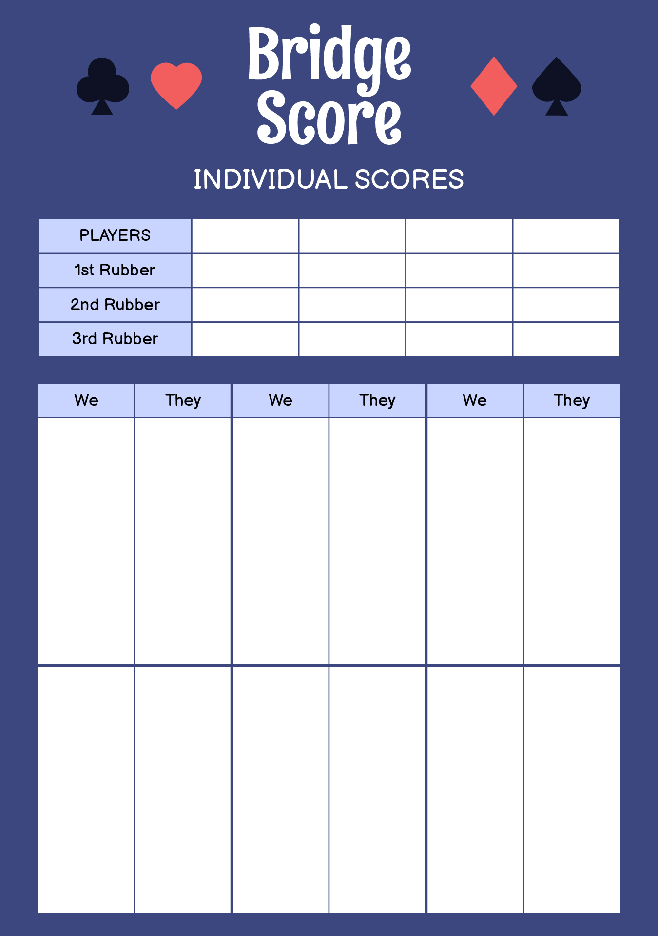 Post Bridge Tally Cards Printable 162879