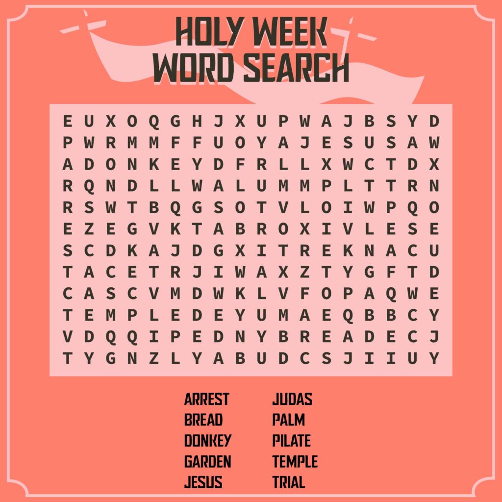 Post Church Word Searches Printables 302360