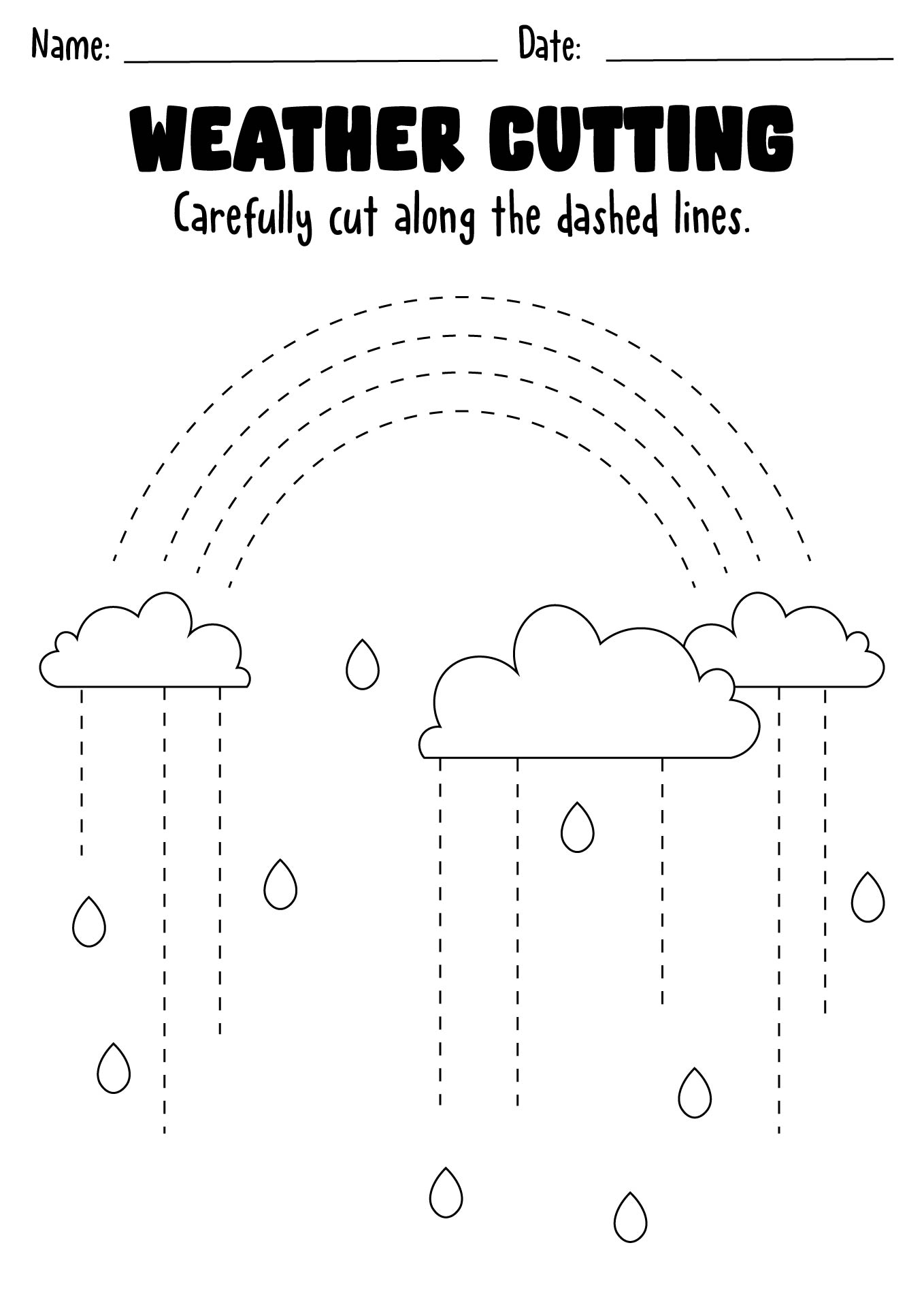 Post Cut And Paste Weather Worksheets 193781