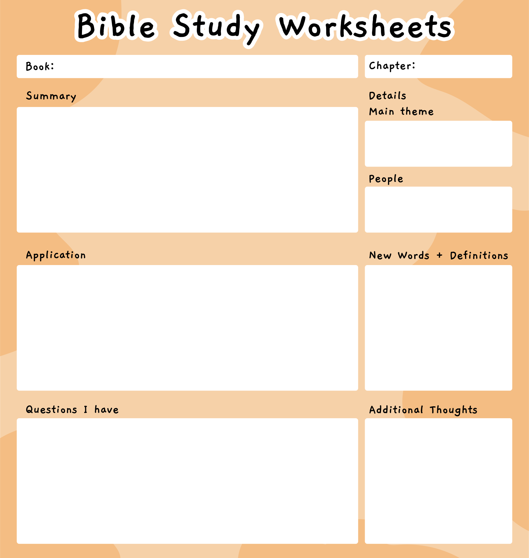Post Free Bible Study Printable Worksheets 174217