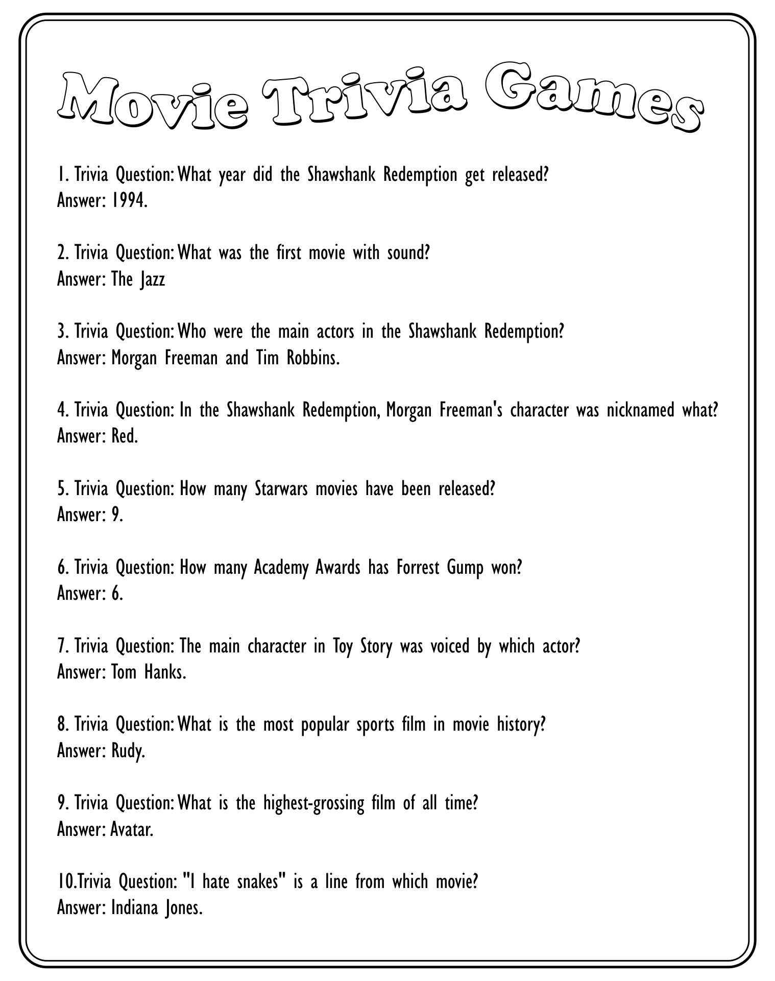 Post Free Printable Trivia Questions And Answers 167003