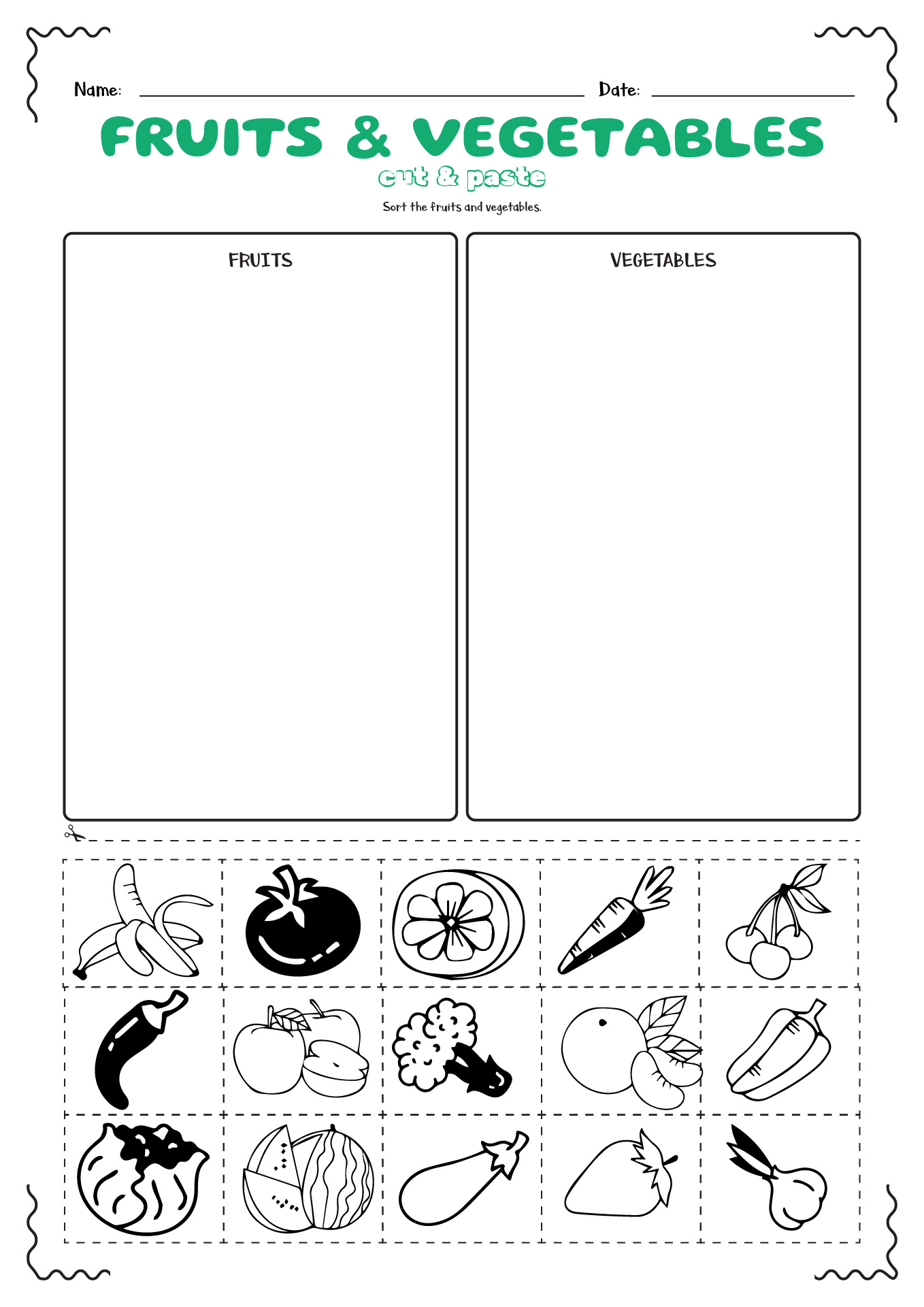 Post Fruit And Vegetable Cut And Paste Worksheets 174781 Post Fruit And Vegetable Cut And Paste Worksheets 174781