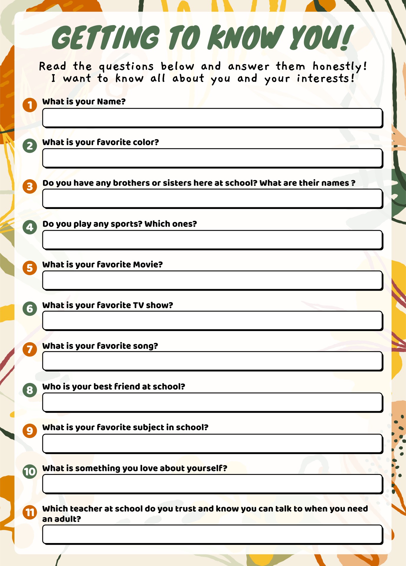 Post Getting To Know You Printables For Adults 234634 Post Getting To Know You Printables For Adults 234634