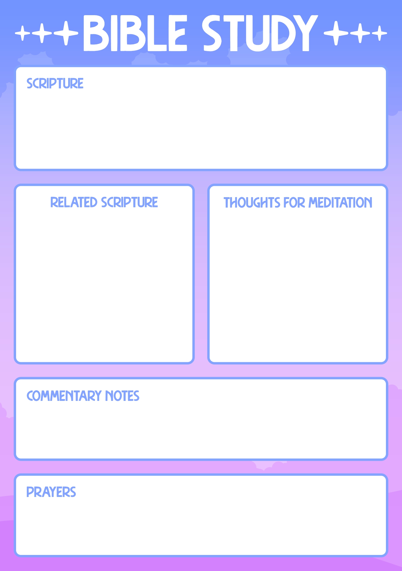 Post Printable Bible Study Notes 255052
