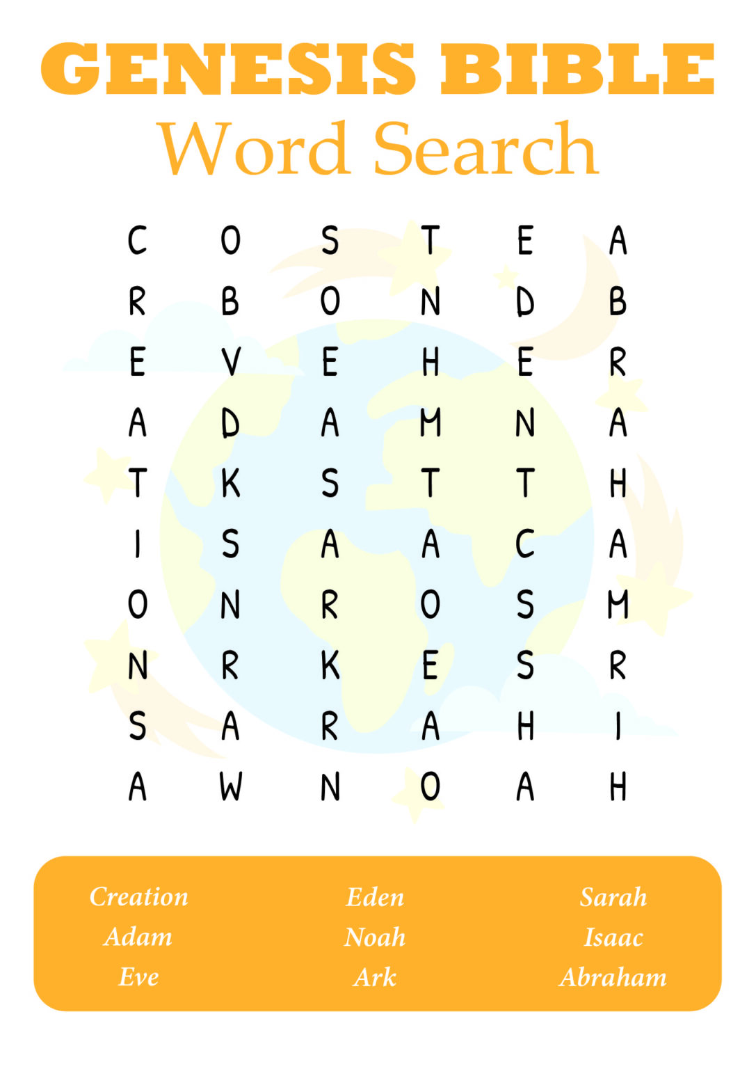 Bible Verses Bible Word Search Puzzle For Kids Free Printable Pdf With
