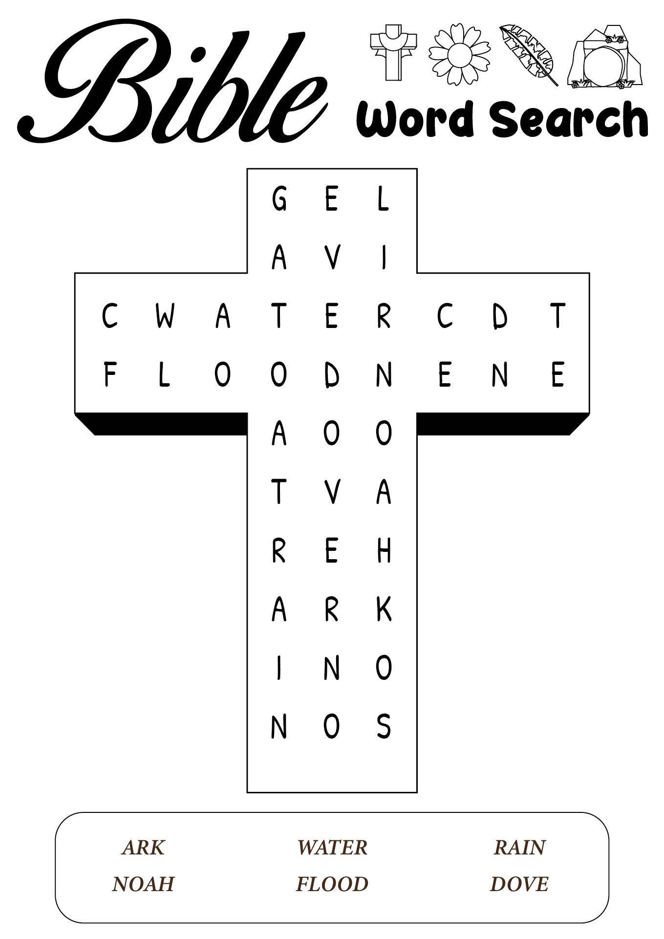 Post Printable Bible Word Search Games 21686