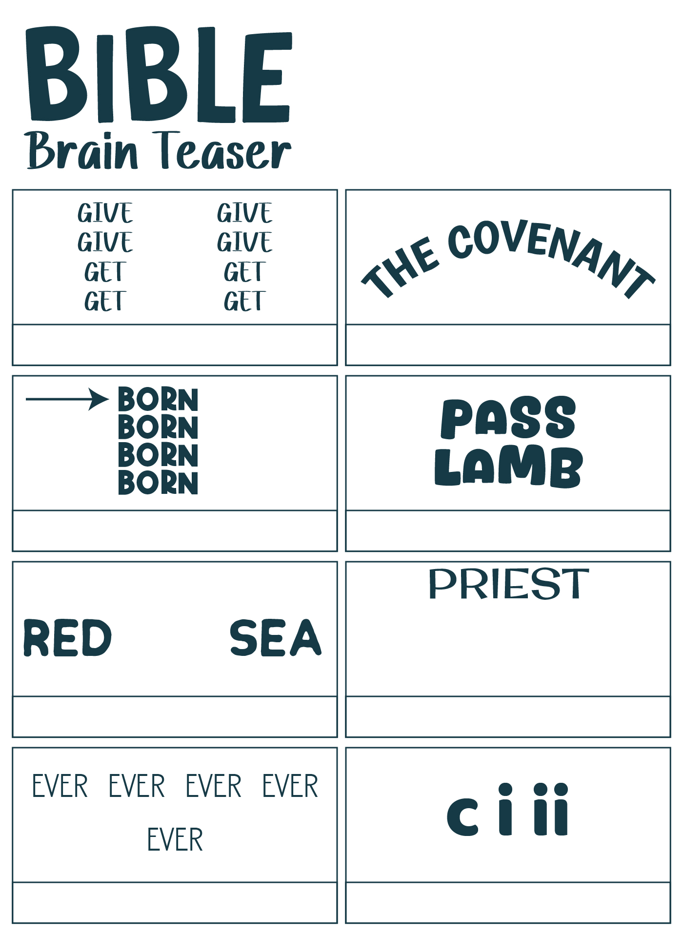 Post Printable Biblical Brain Teasers 260448