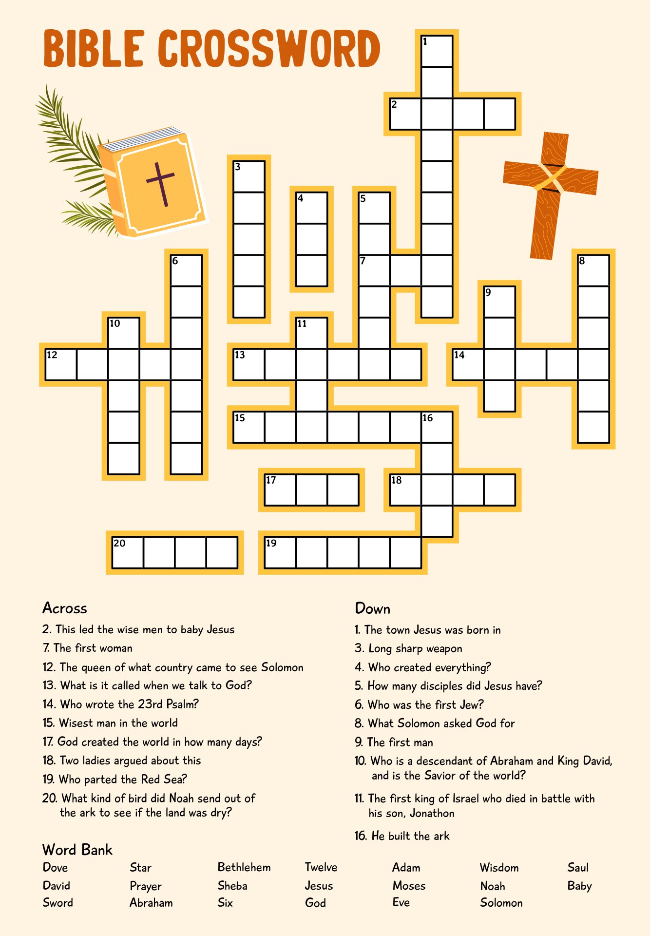 Post Printable Christian Crossword Puzzles 302610