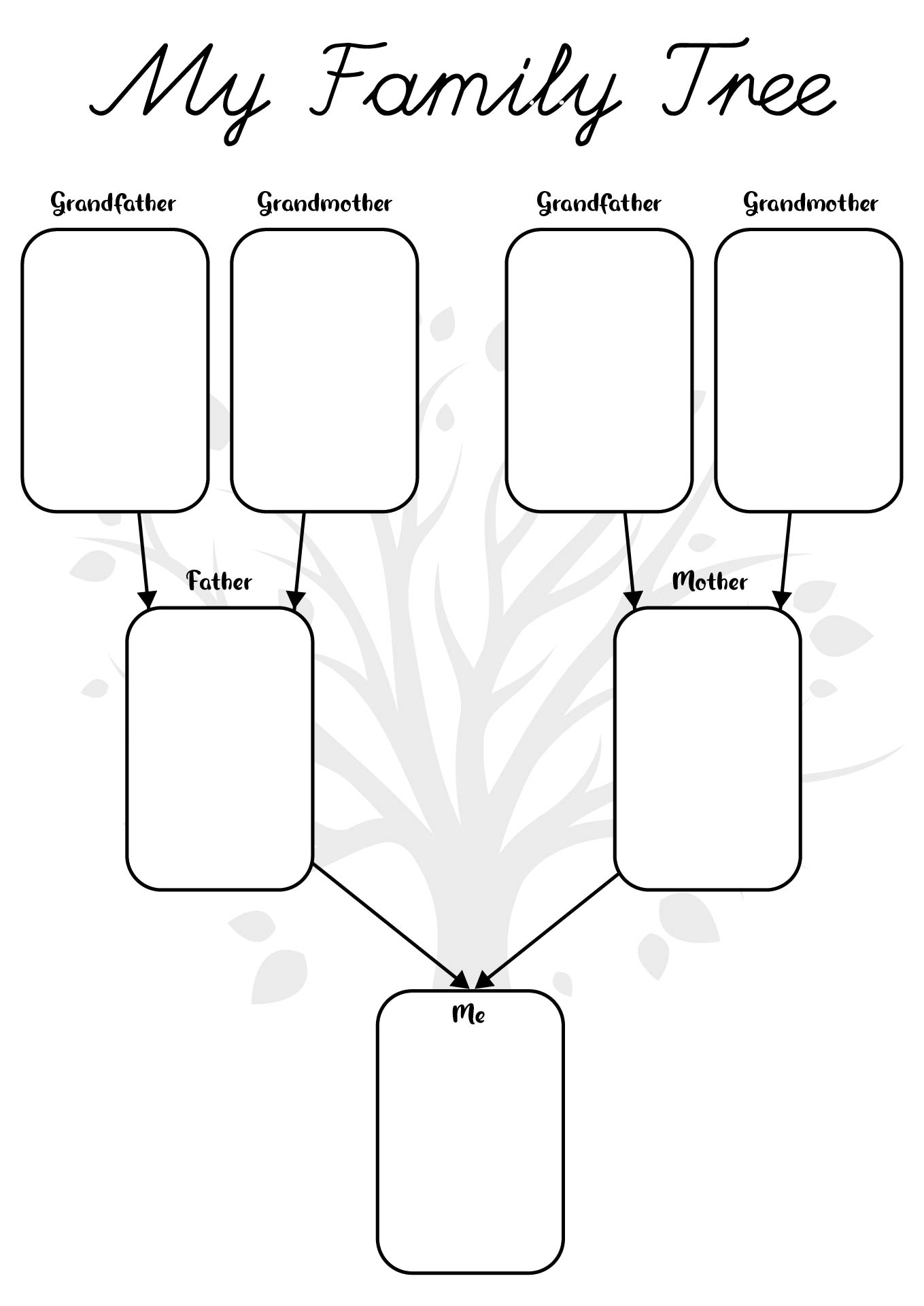Post Printable Family Tree Worksheet 219023