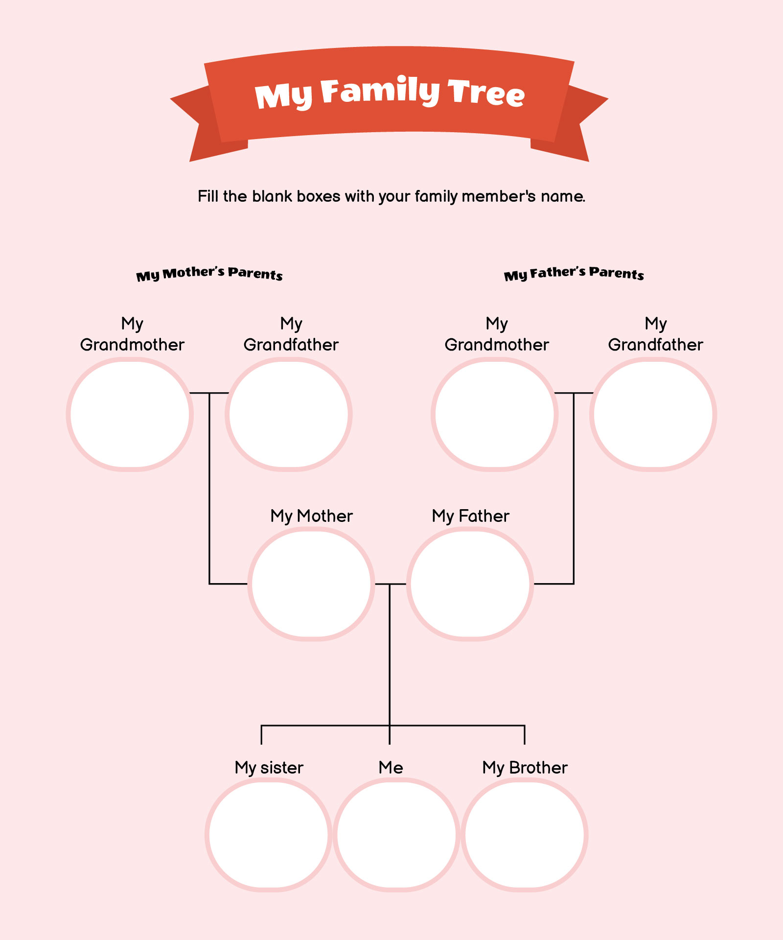 Post Printable Family Tree Worksheet 219023