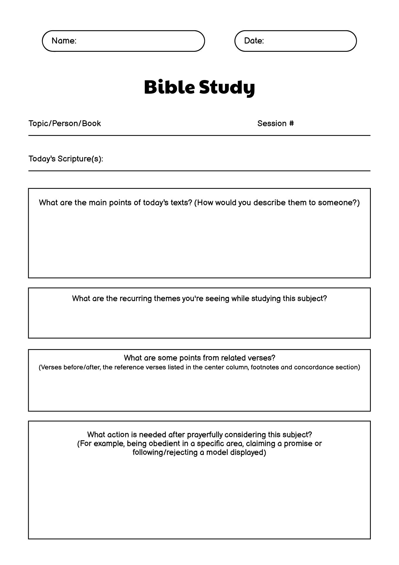 Post Printable Teen Bible Study Worksheets 97775