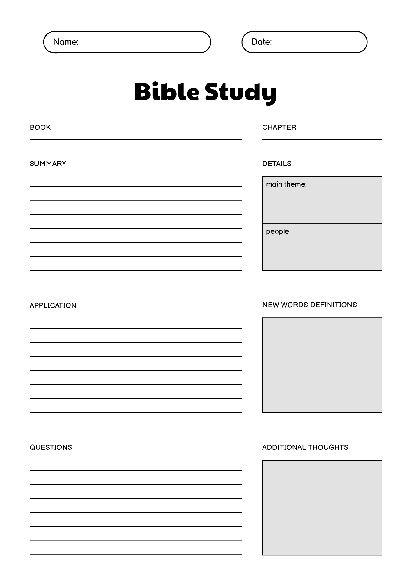 Post Printable Teen Bible Study Worksheets 97775