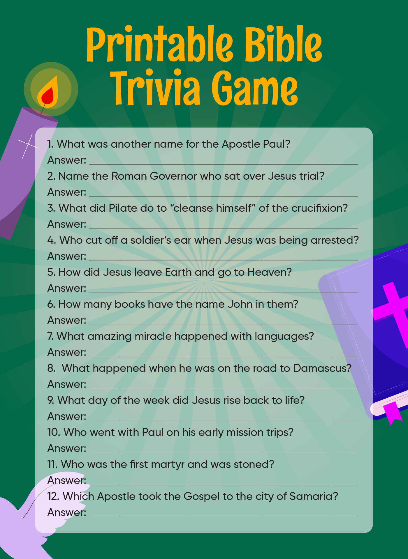Post Youth Bible Trivia Questions Printable 155700 Post Youth Bible Trivia Questions Printable 155700