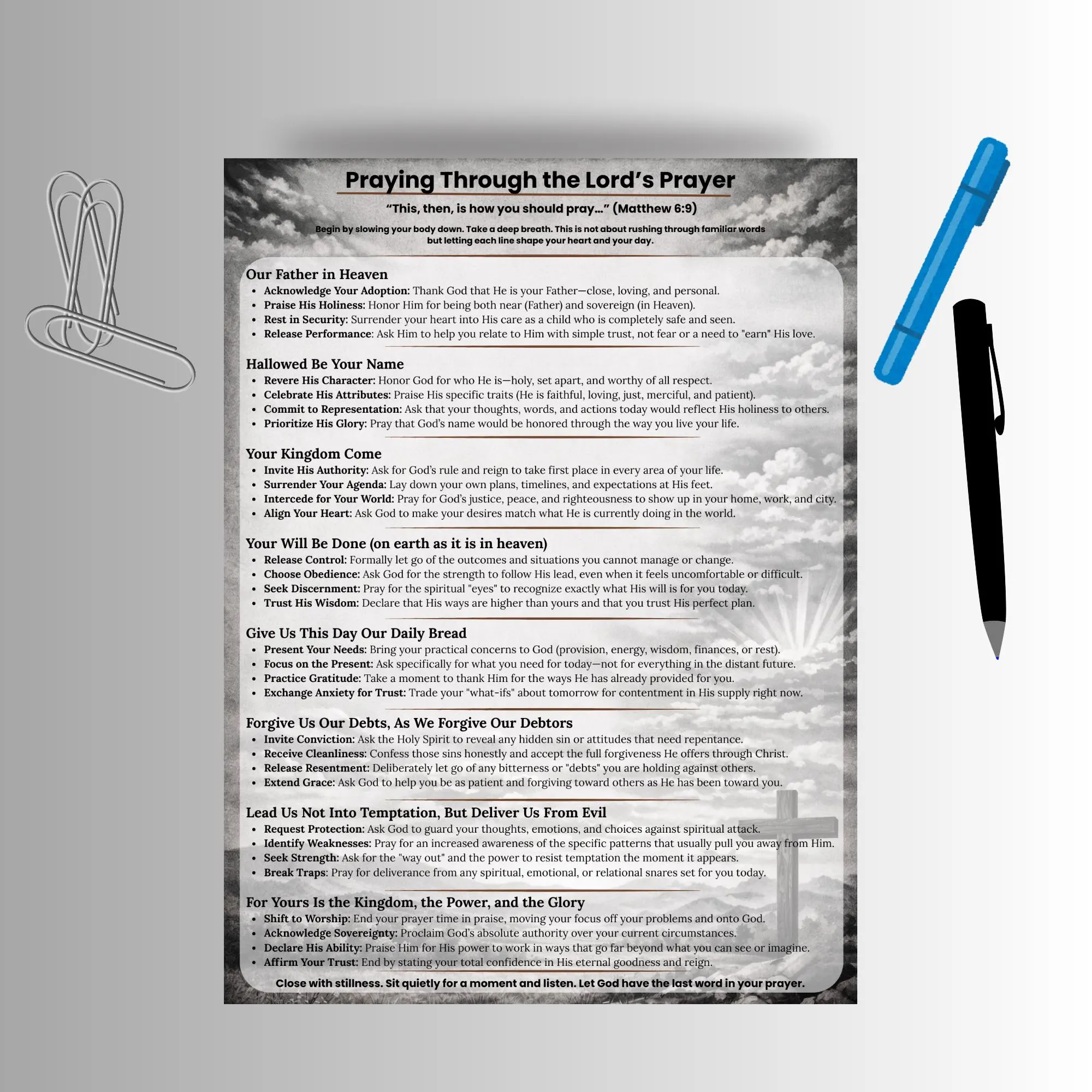Praying Through The Lords Prayer