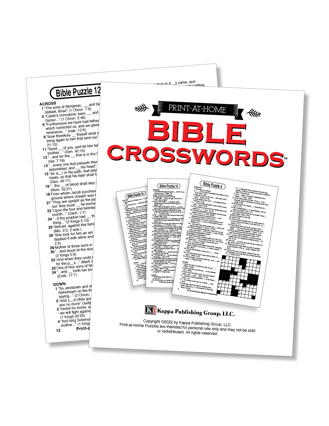 Print At Home Bible Crosswords