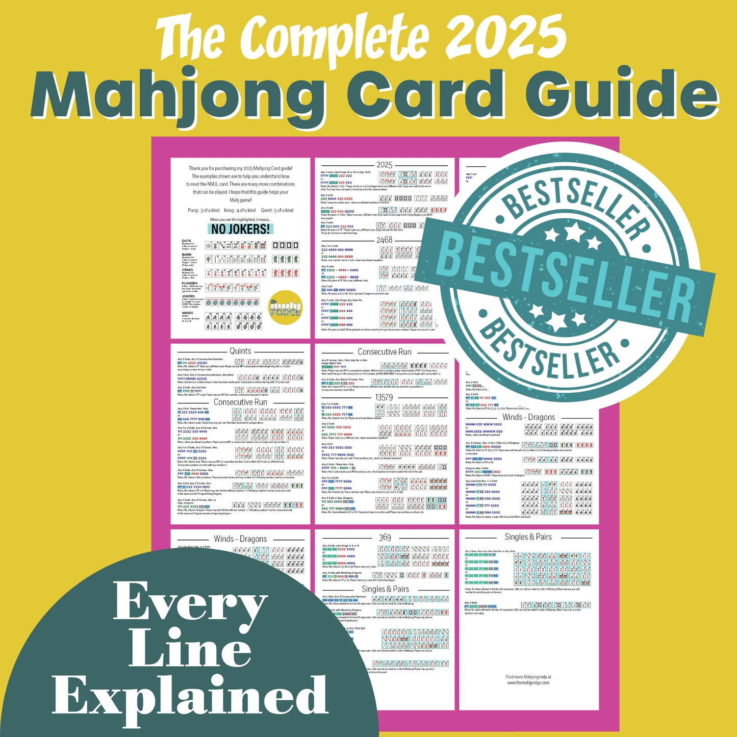 Printable 2025 Mahjong Card Guide Cheat Sheet Instant Download Board Games Tile Game American Mah Jongg Beginners Nmjl Cheat Card Printable 2025 Mahjong Card Guide Cheat Sheet Instant Download Board Games Tile Game American Mah Jongg Beginners Nmjl Cheat Card