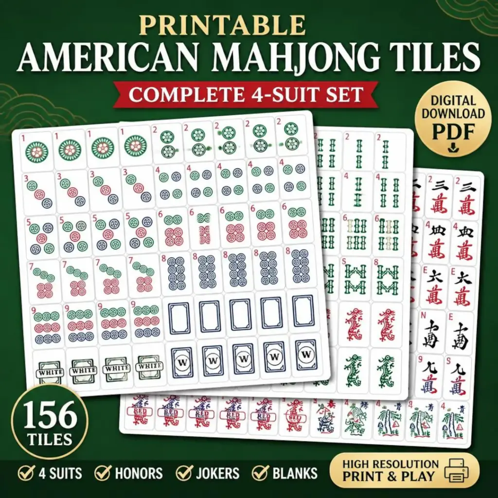 Printable American Mahjong Tiles Pdf
