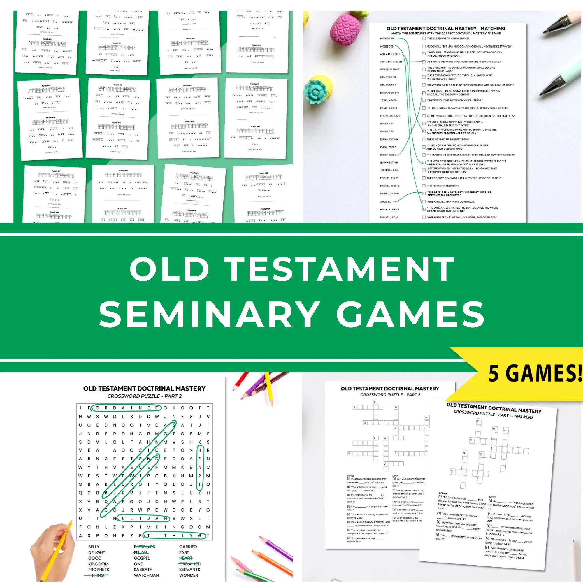 Printable Bible Crossword Puzzles