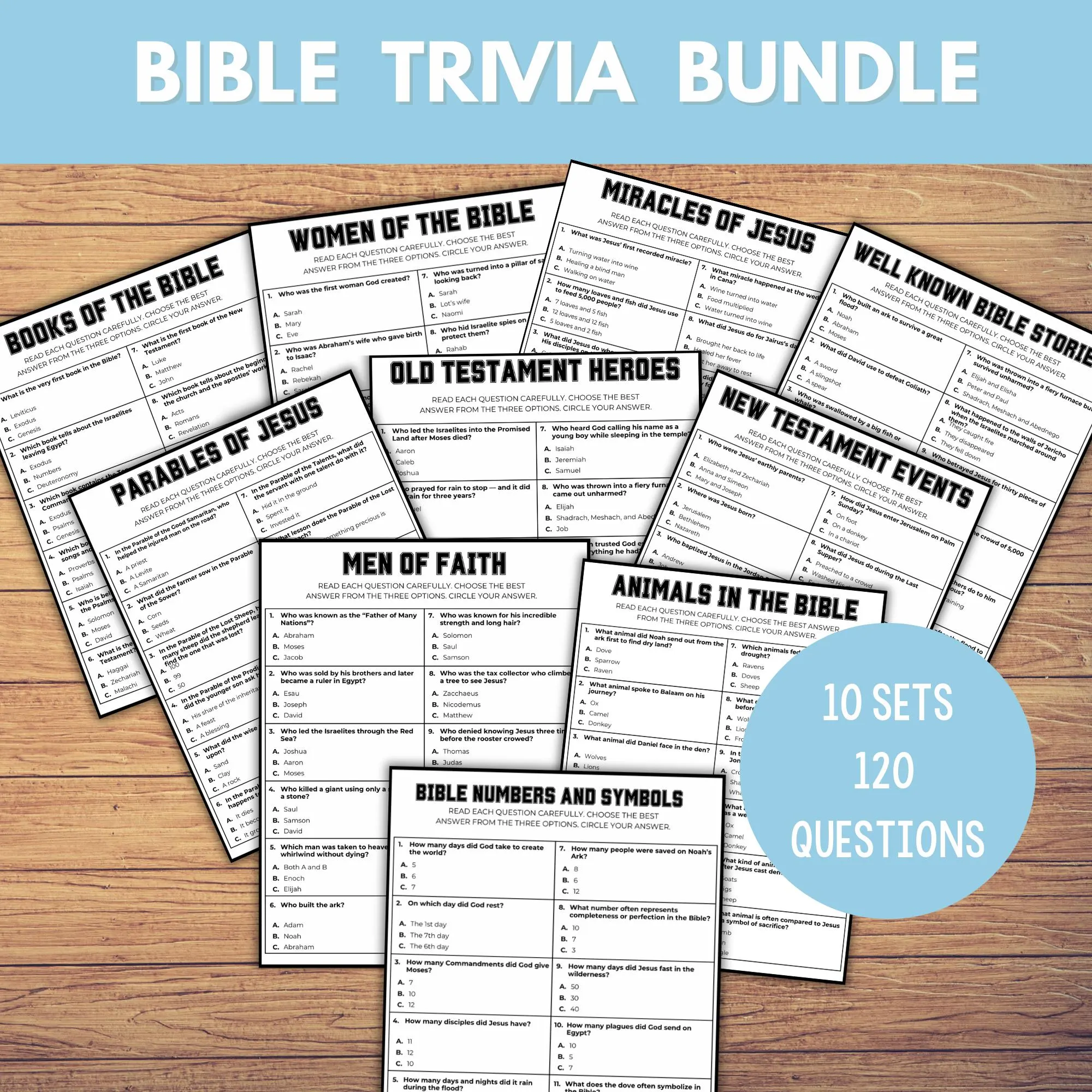 Printable Bible Trivia Multiple Choice Printable Bible Trivia Multiple Choice