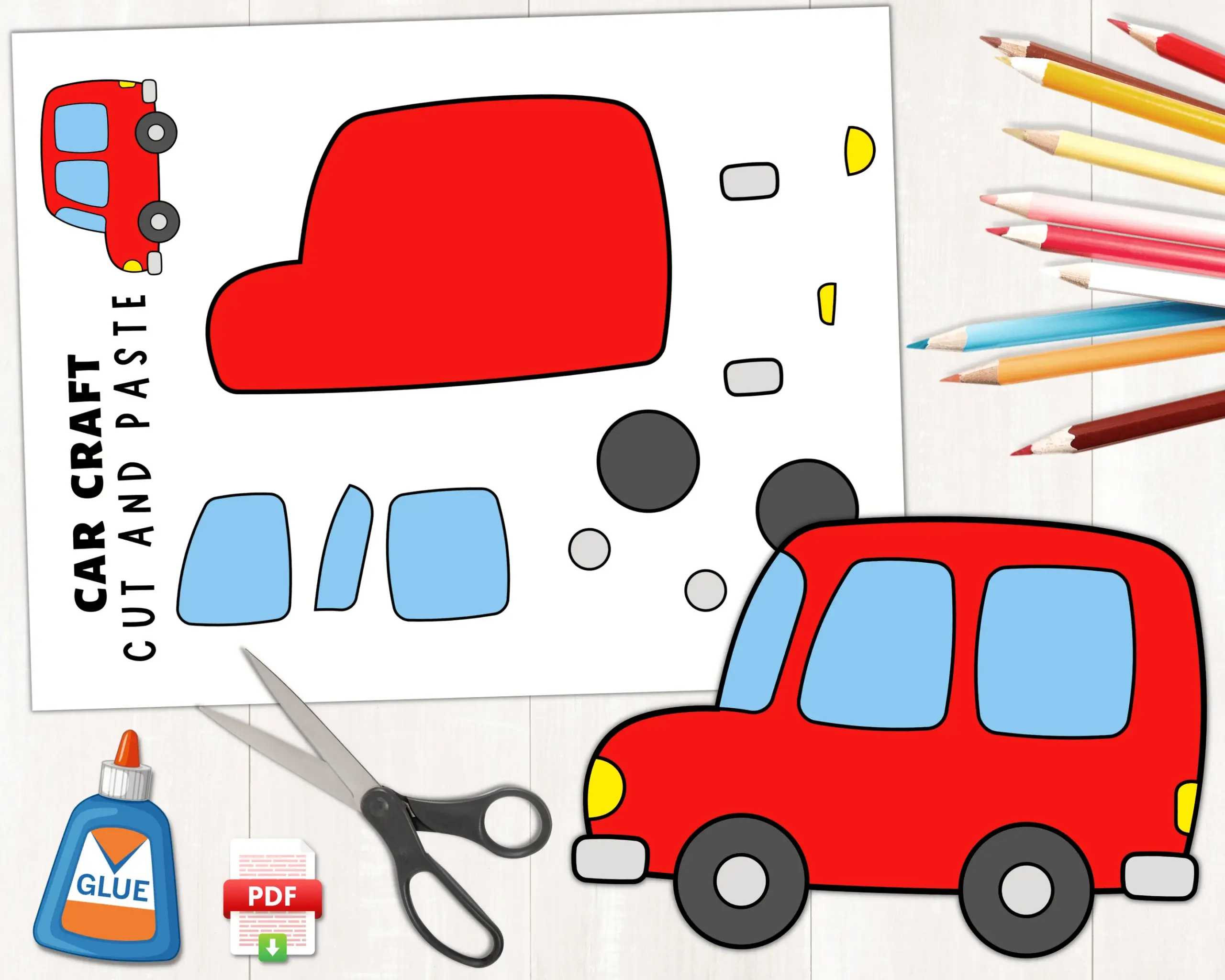 Printable Car Craft Transportation