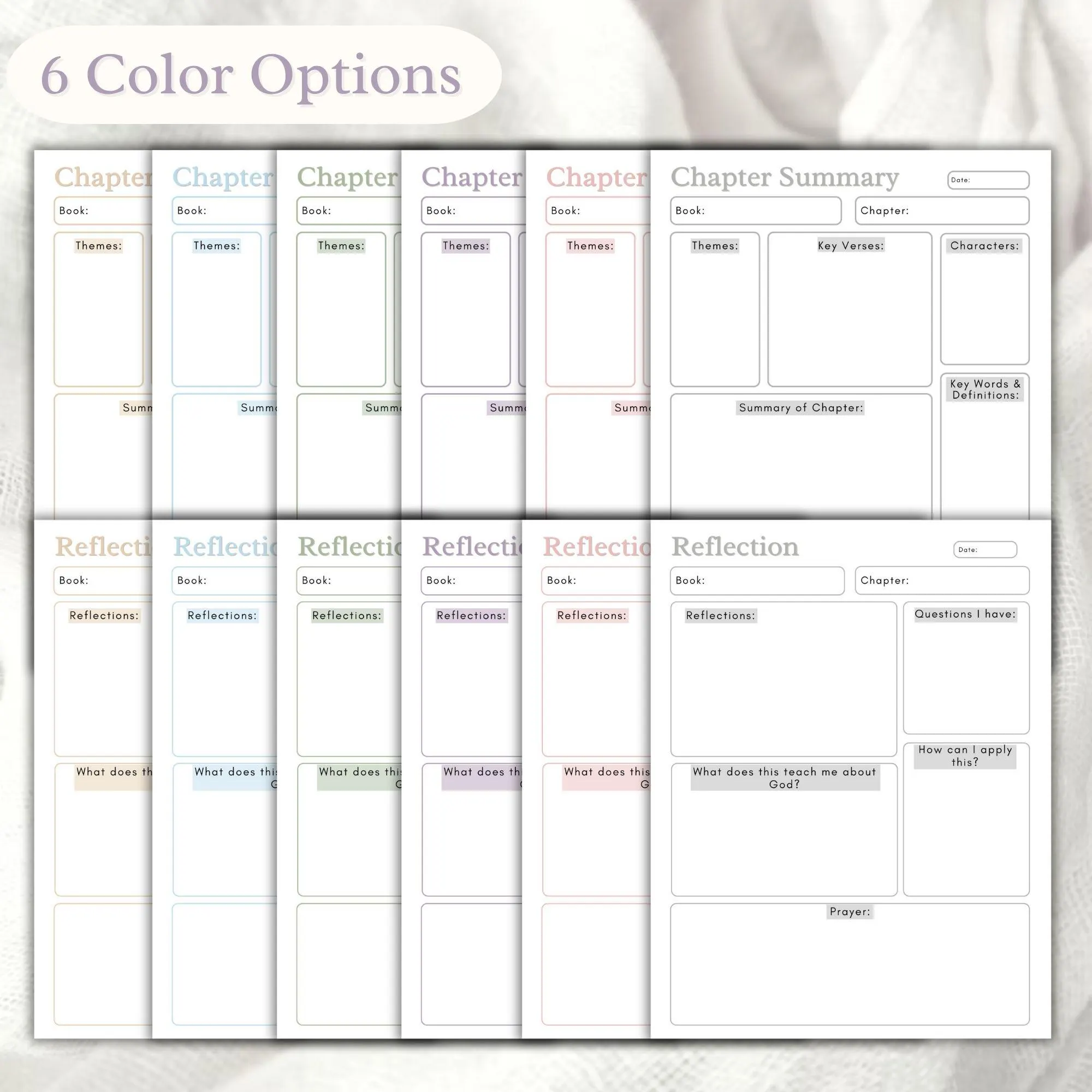 Printable Chapter Summaries Guided Bible