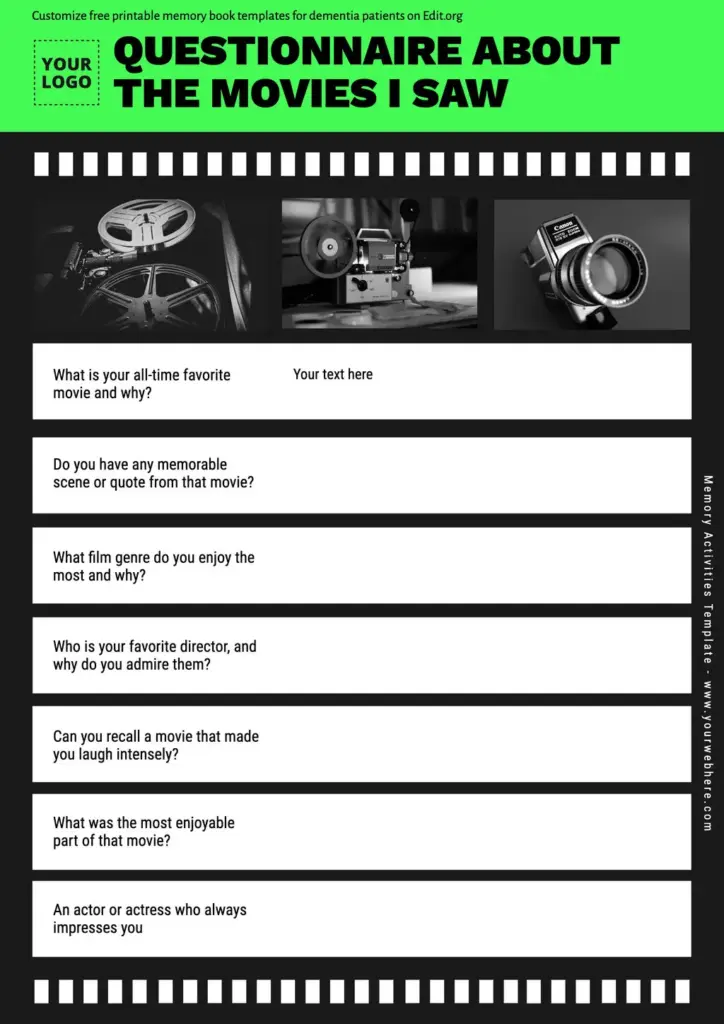Printable Dementia Activities