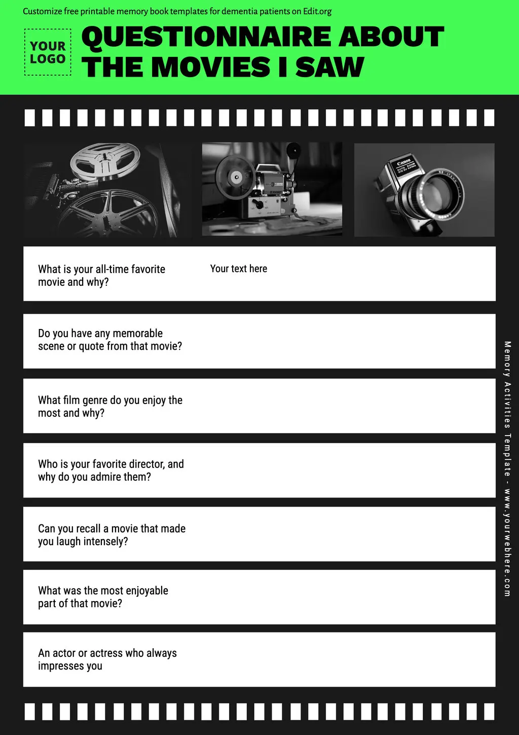 Printable Dementia Activities