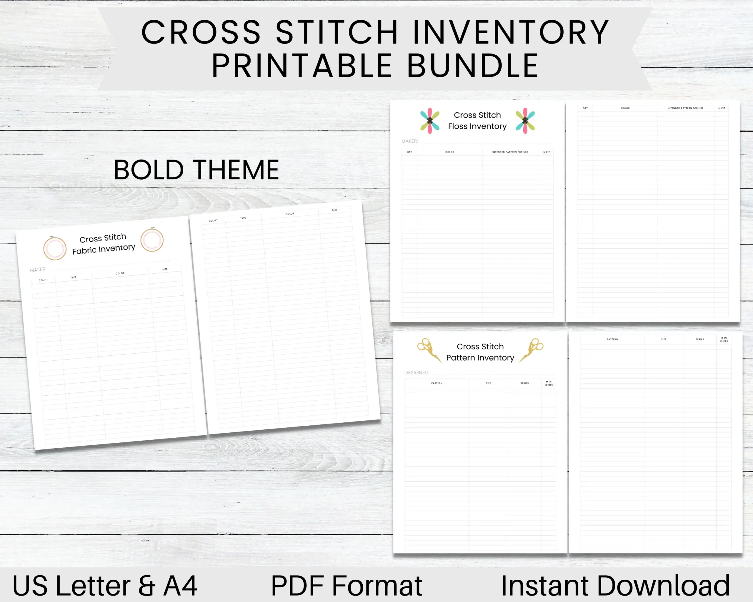 Printable Floss Organizer