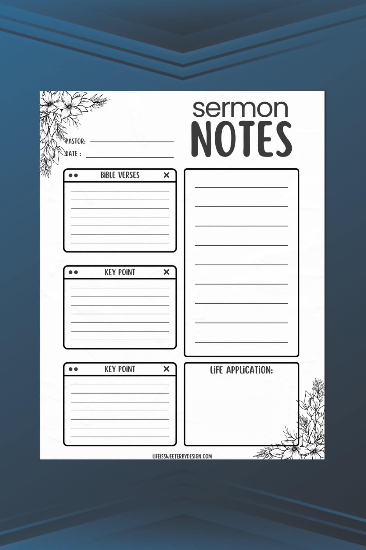 Printable Sermon Notes
