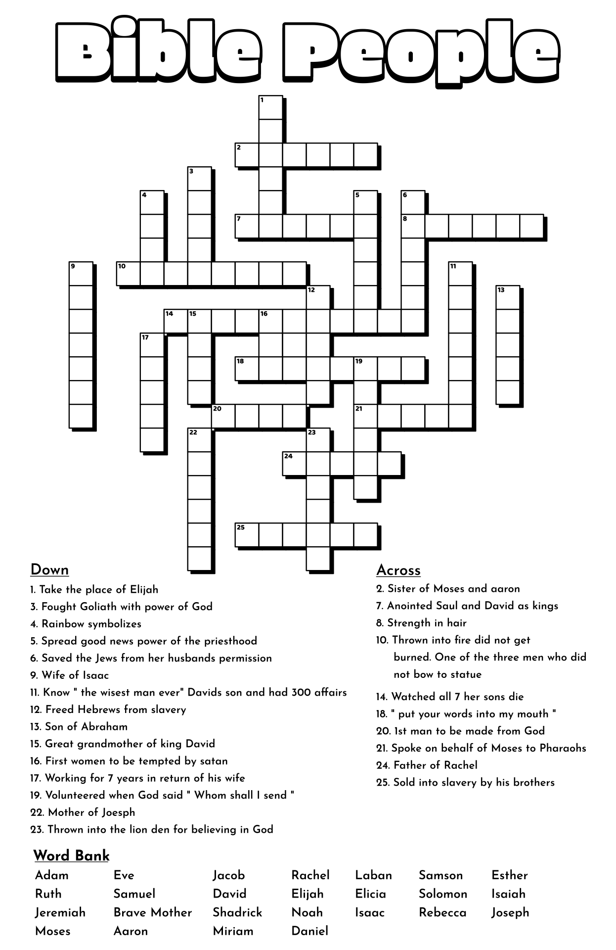 Printable Sunday Crossword Puzzles Pdf With Answers