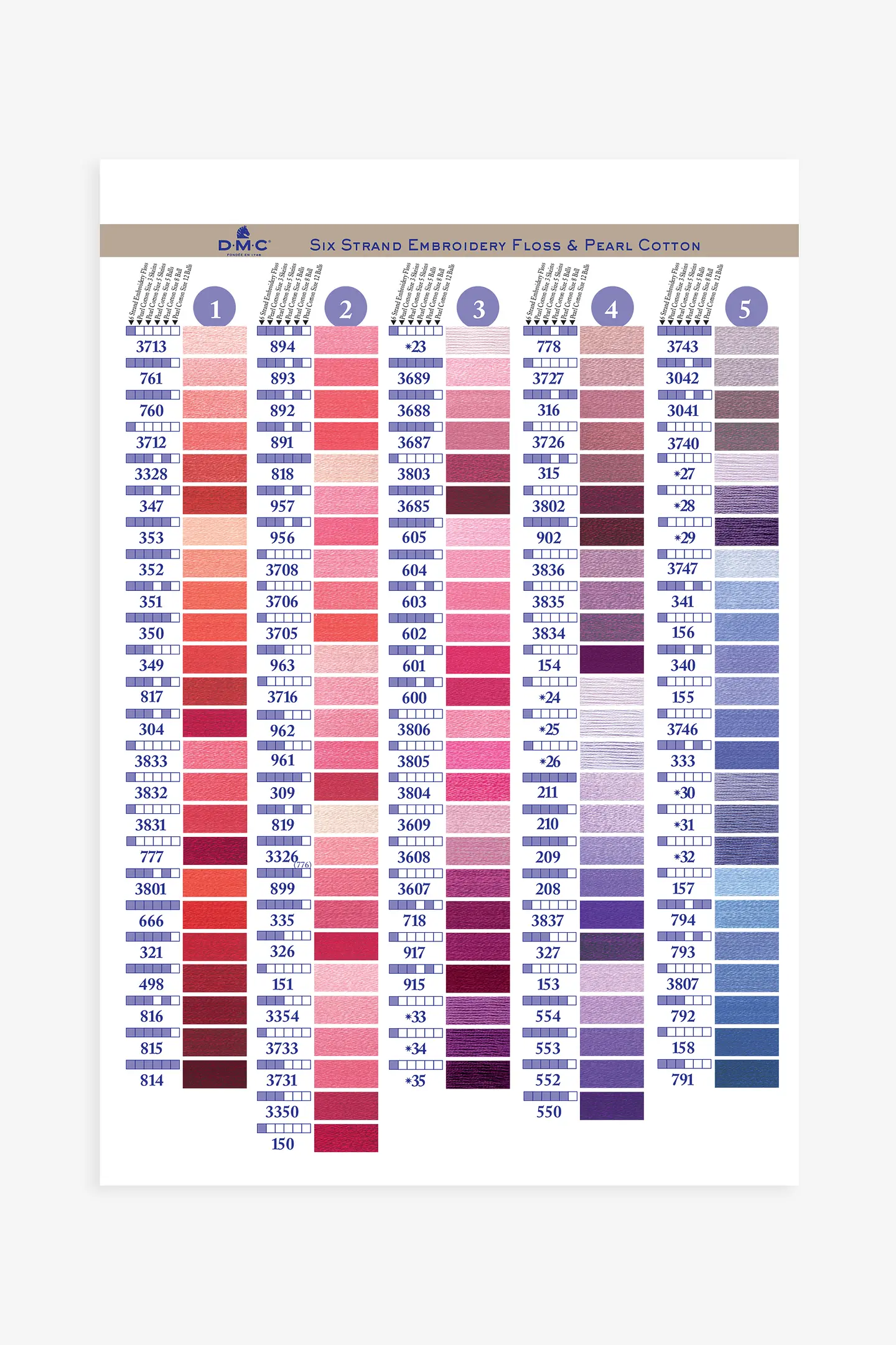 Printed Color Card