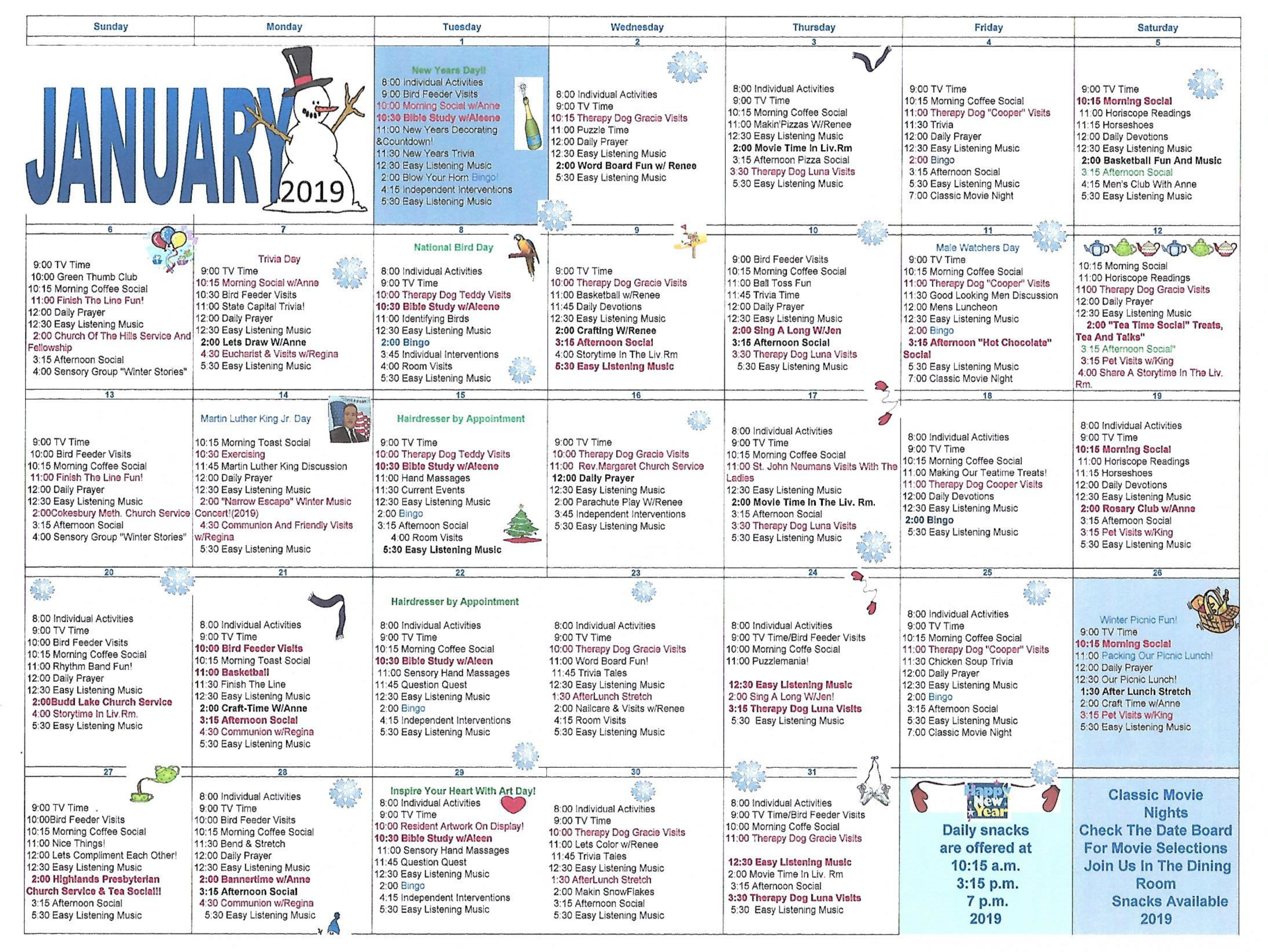 Programs And Activities